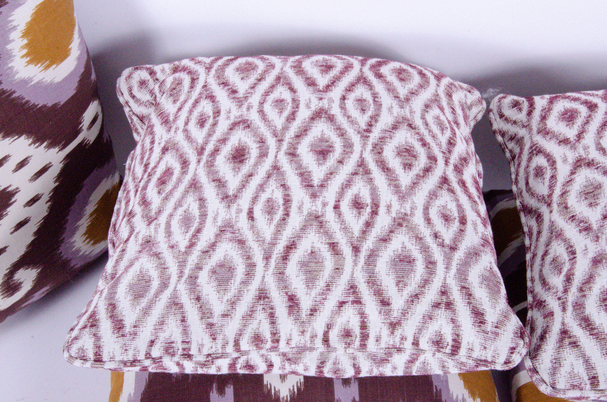 Decorative Fabric Accent Pillows and Throw Blanket