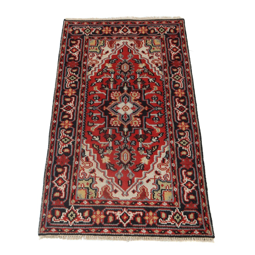 3' x 5.1' Hand-Knotted Indo-Persian Heriz Wool Rug