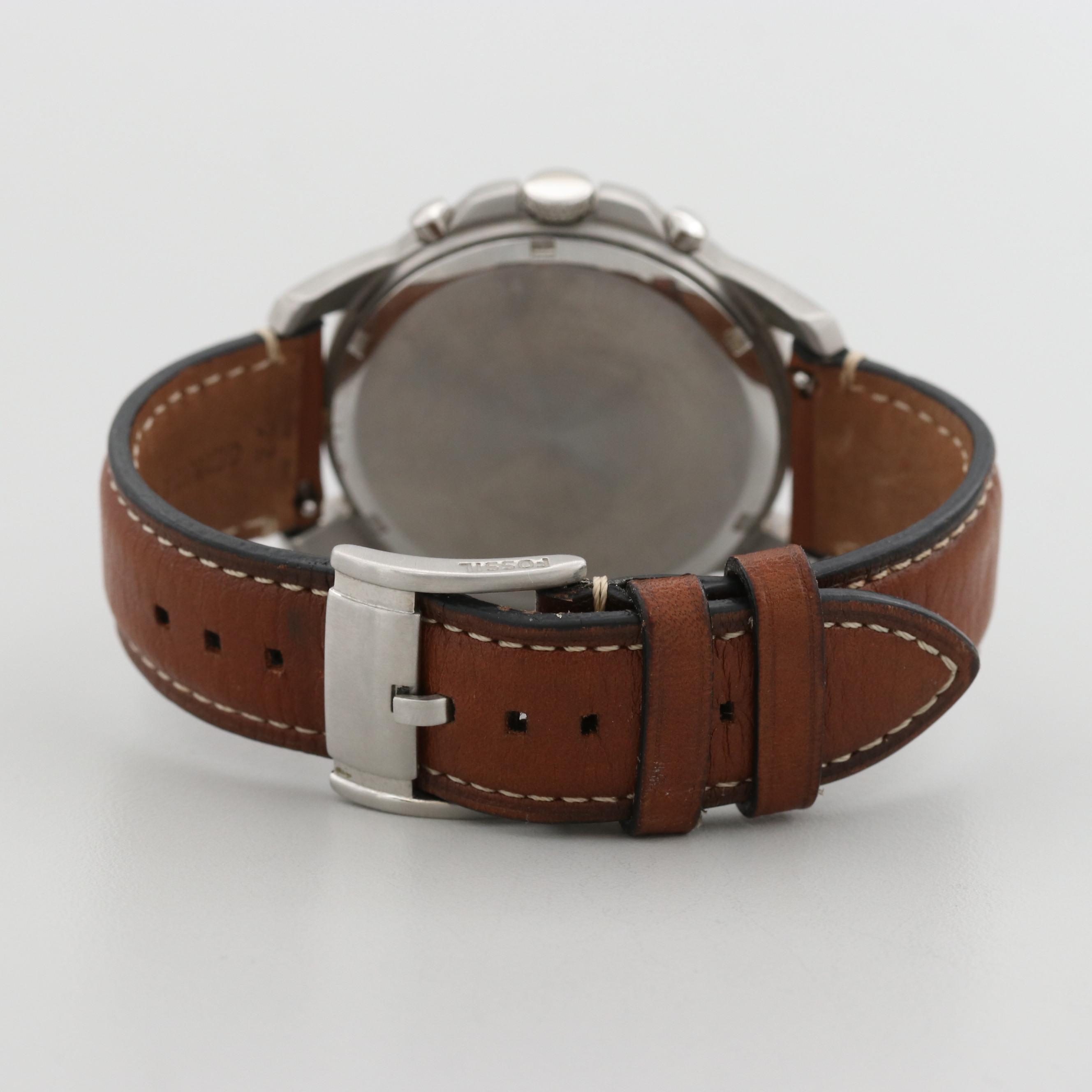 Fossil Grant Stainless Steel Chronograph Watch
