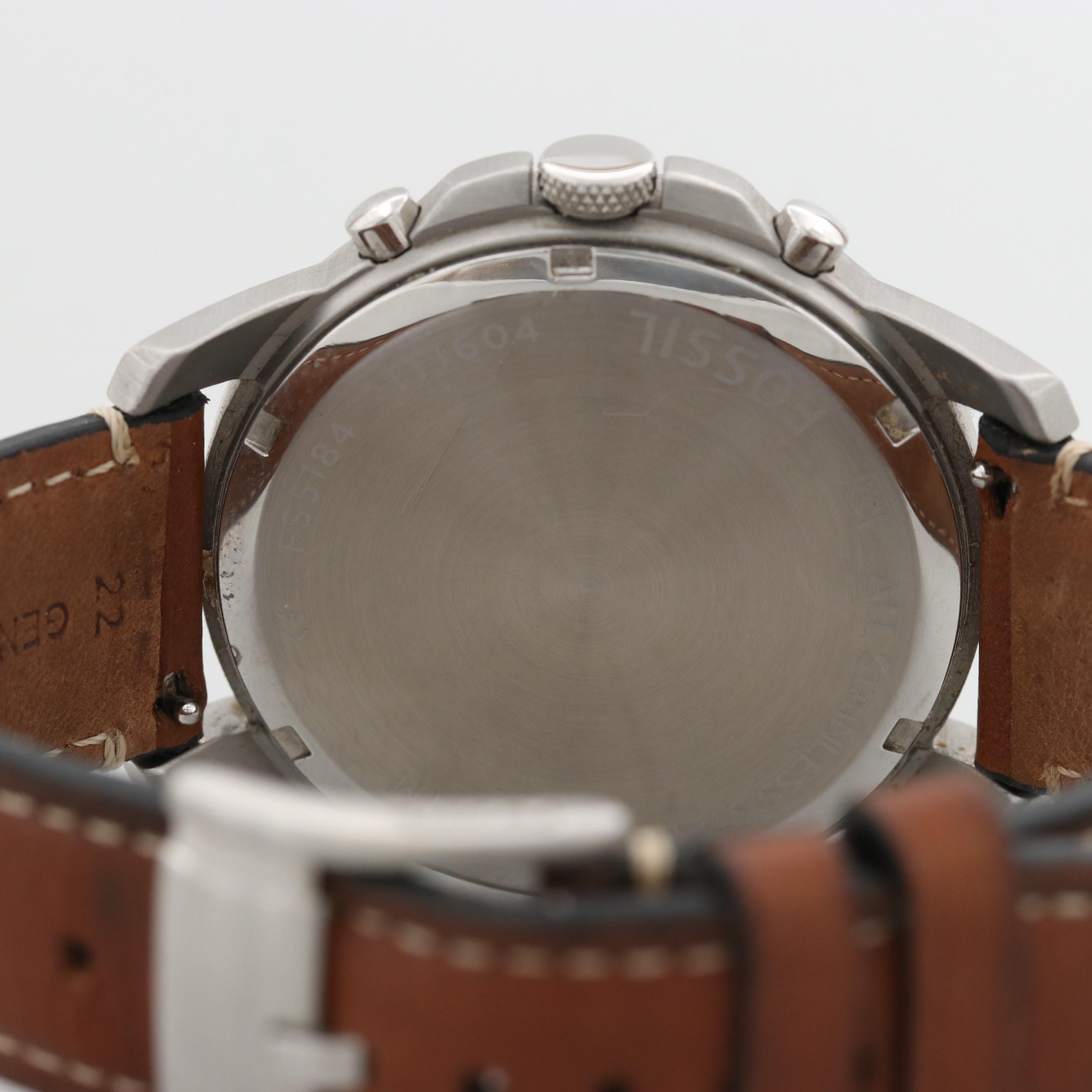 Fossil Grant Stainless Steel Chronograph Watch