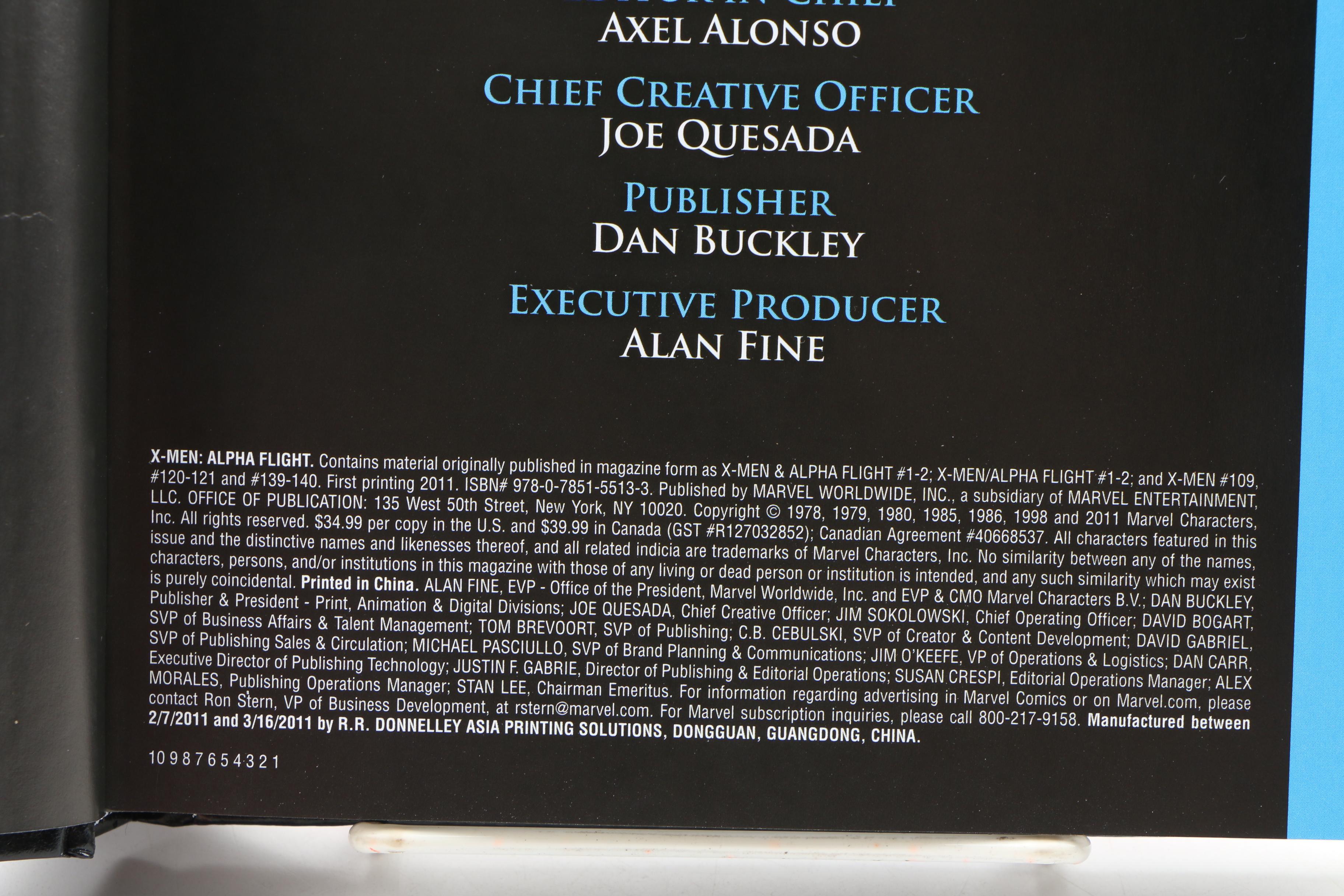 Marvel "Alpha Flight" Comic Books, 1980s–2011