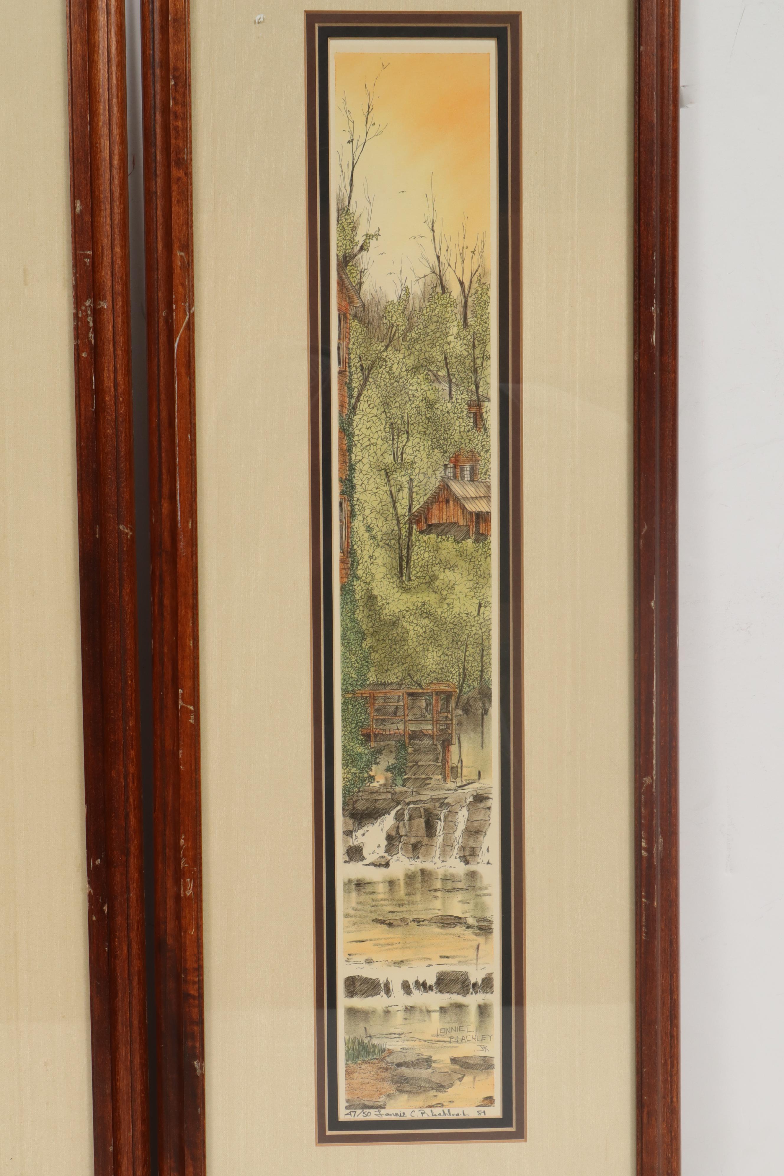 Lonnie C. Blackley Jr. Hand-Colored Lithographs