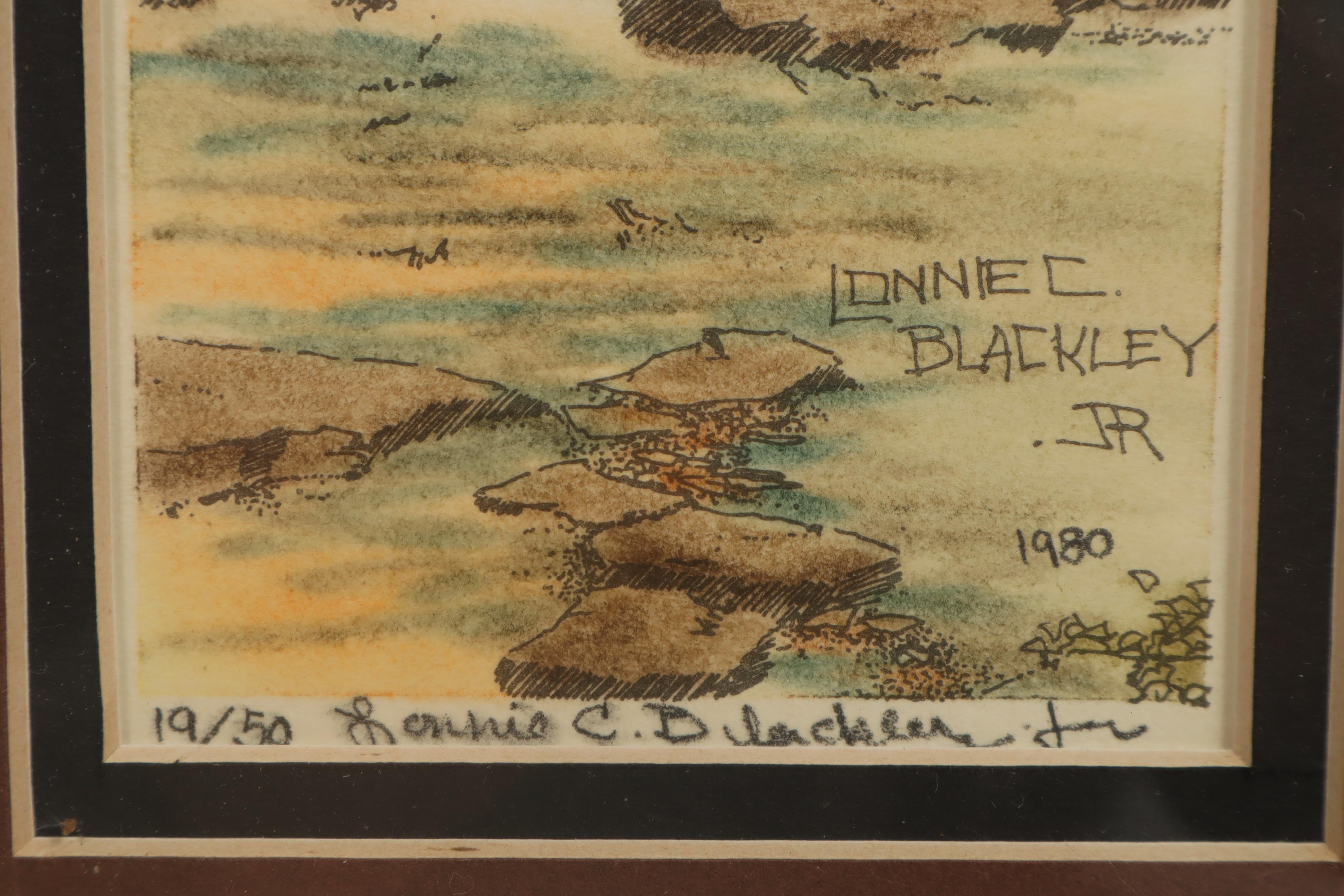 Lonnie C. Blackley Jr. Hand-Colored Lithographs