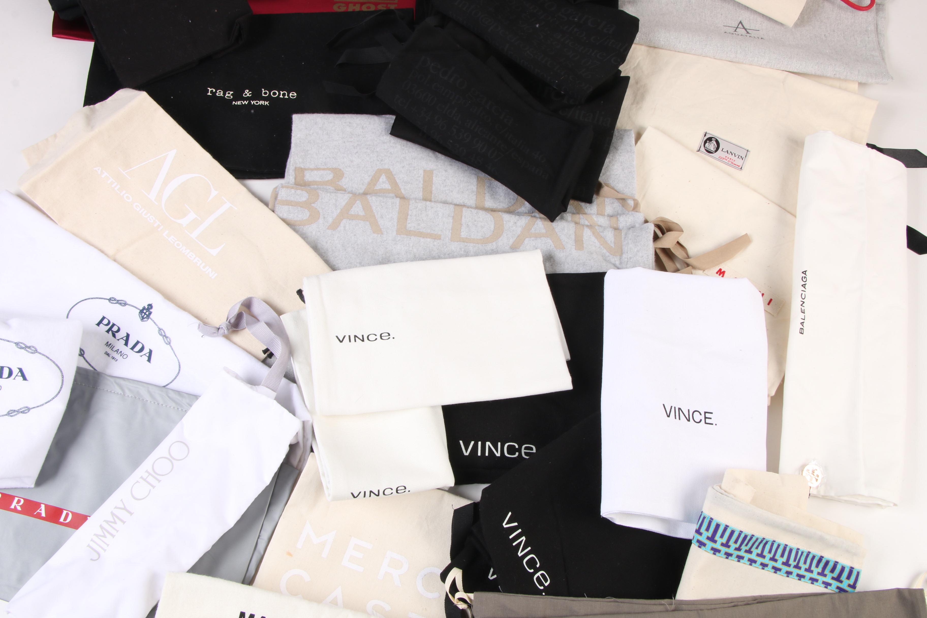 Designer Dust Bags Featuring Lanvin, Prada and Others