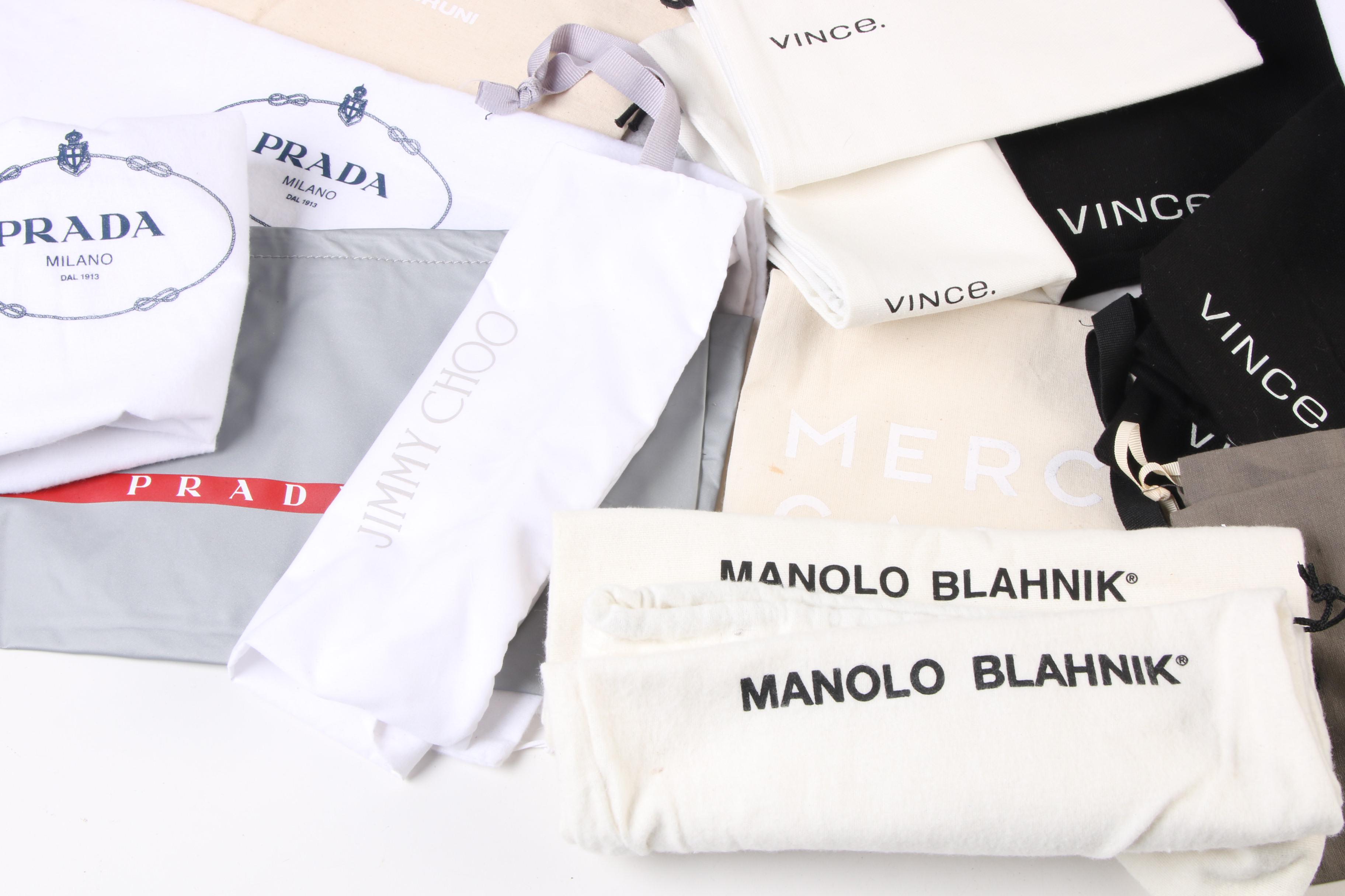 Designer Dust Bags Featuring Lanvin, Prada and Others