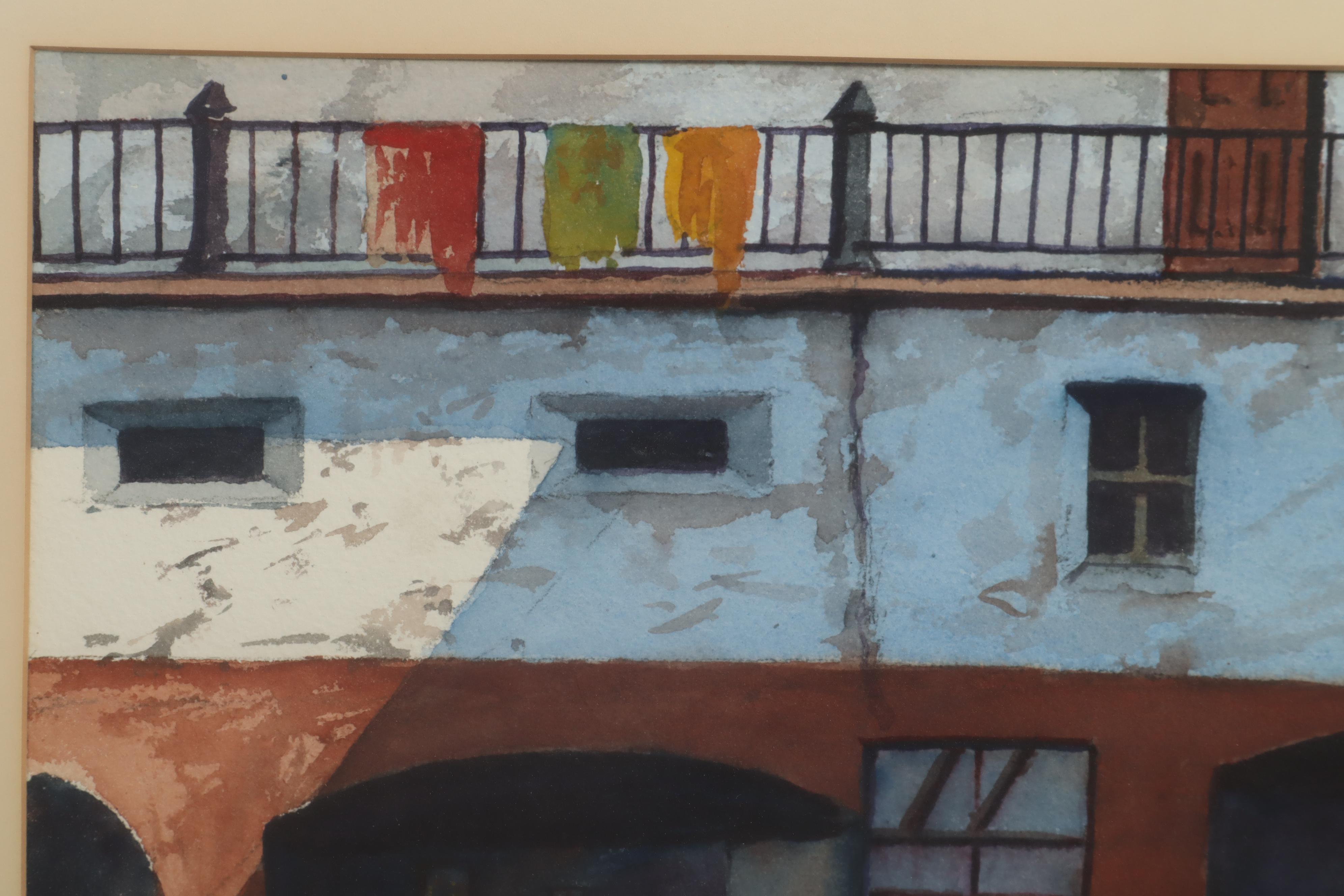 Arthur J. Merrill Watercolor Painting "El Coral - Guanajuato"