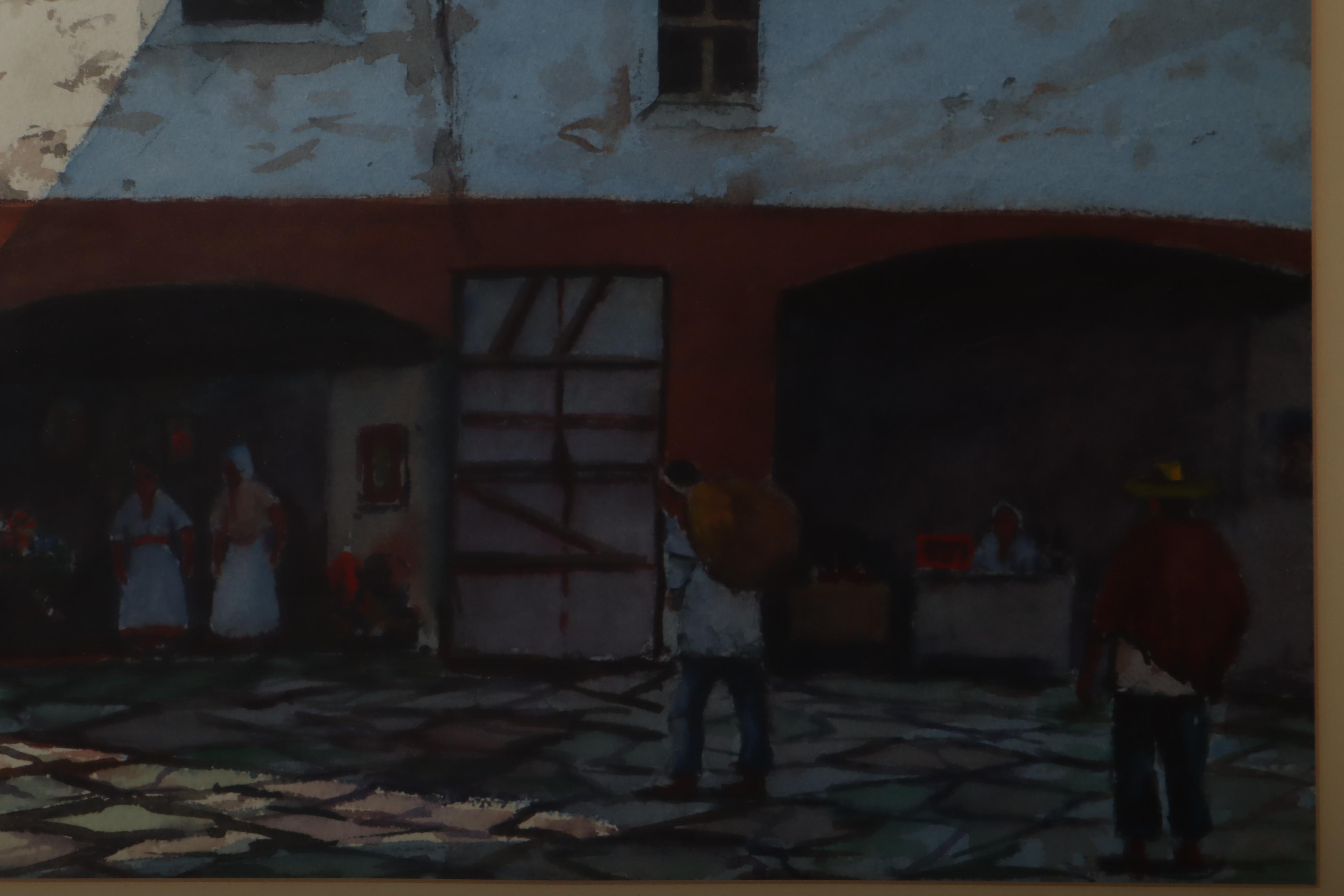 Arthur J. Merrill Watercolor Painting "El Coral - Guanajuato"