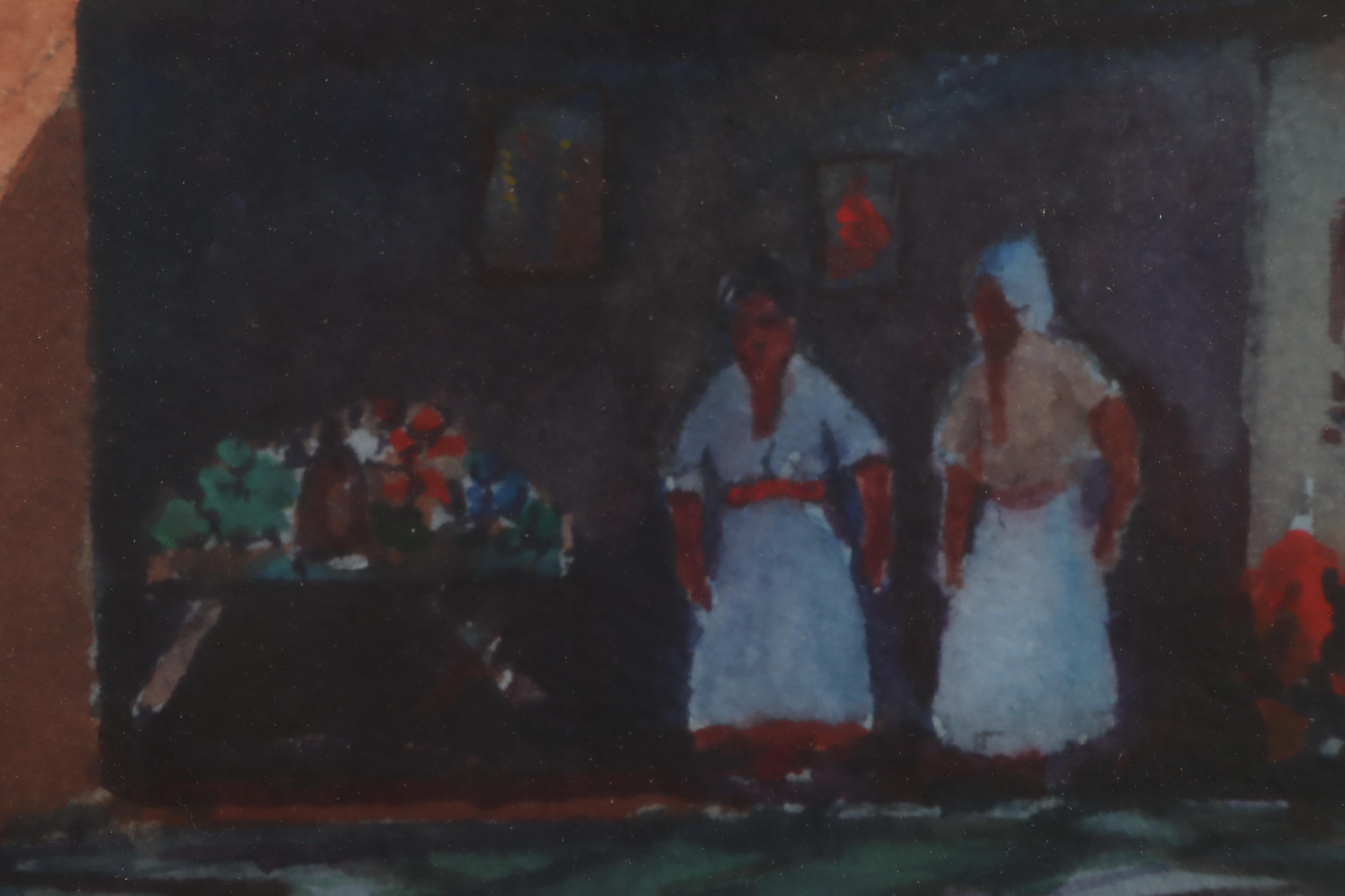 Arthur J. Merrill Watercolor Painting "El Coral - Guanajuato"