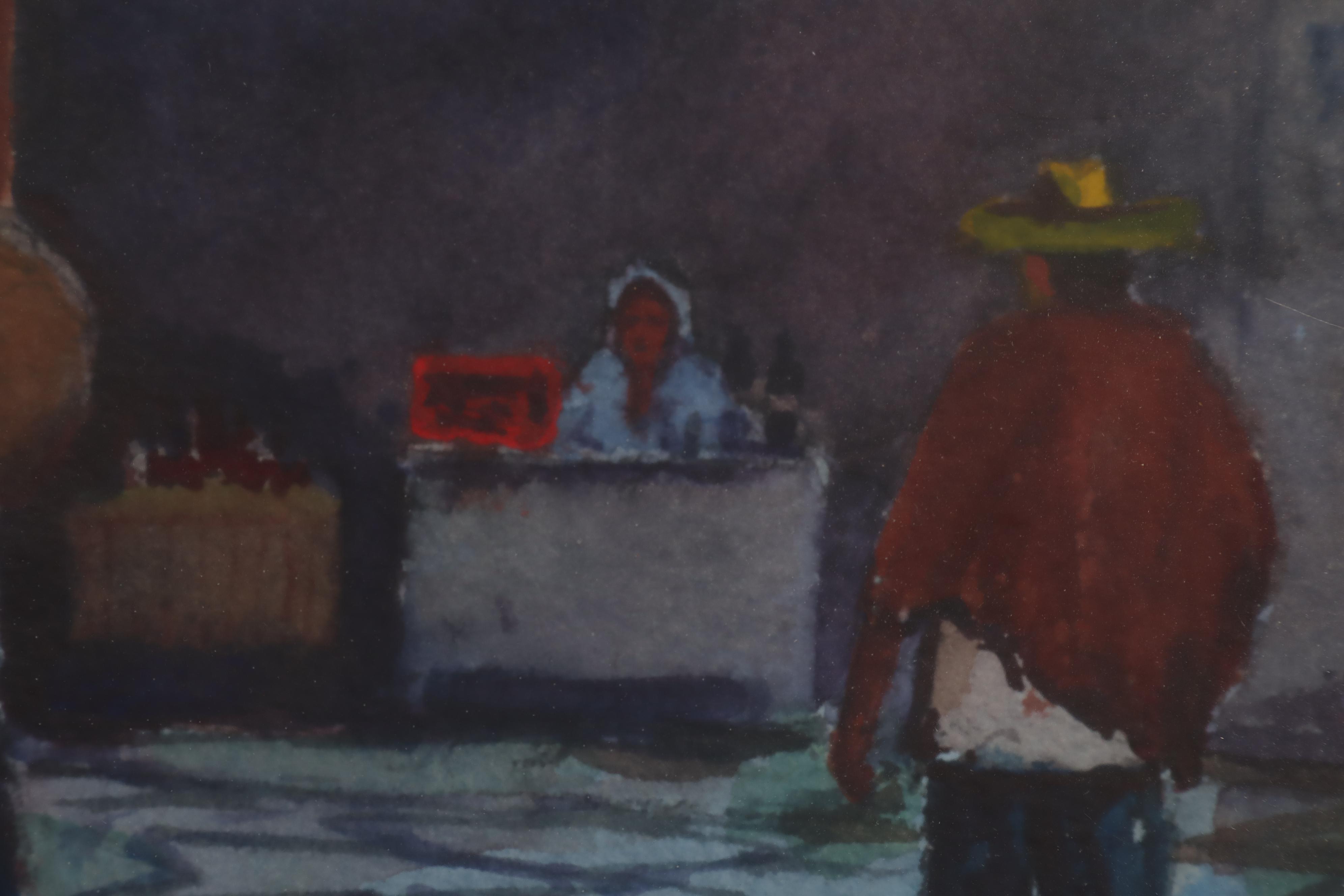 Arthur J. Merrill Watercolor Painting "El Coral - Guanajuato"