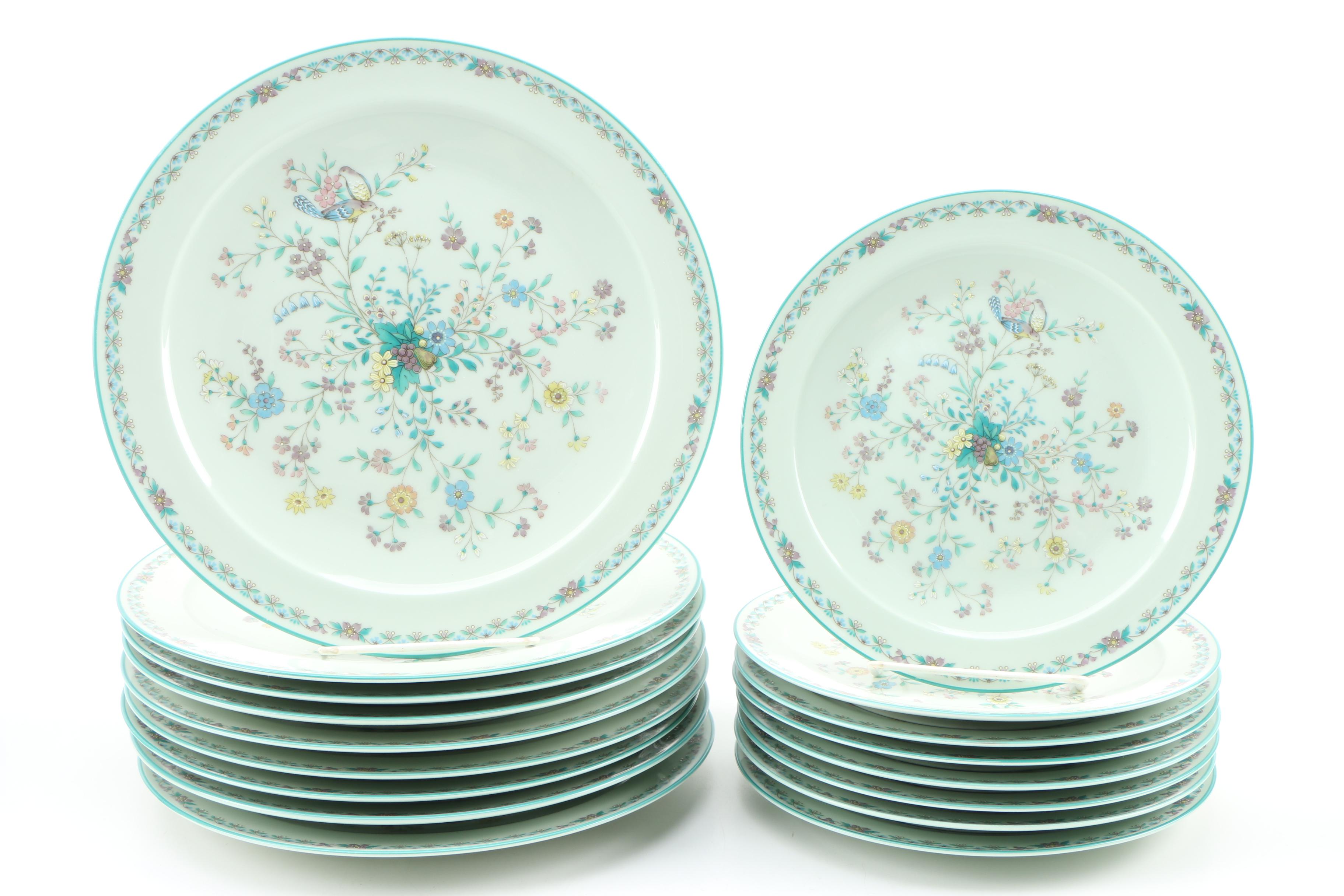 Noritake "Paradise Green" Bone China Dinnerware, 1974–1985