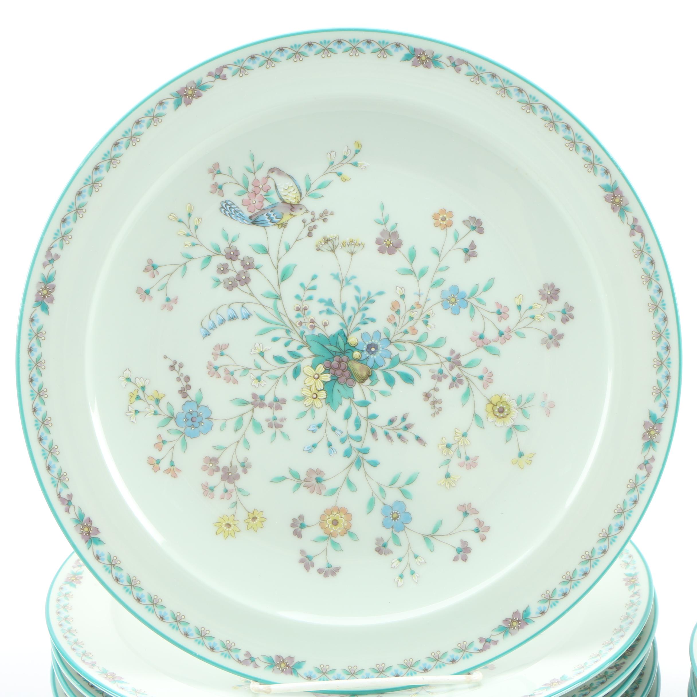 Noritake "Paradise Green" Bone China Dinnerware, 1974–1985