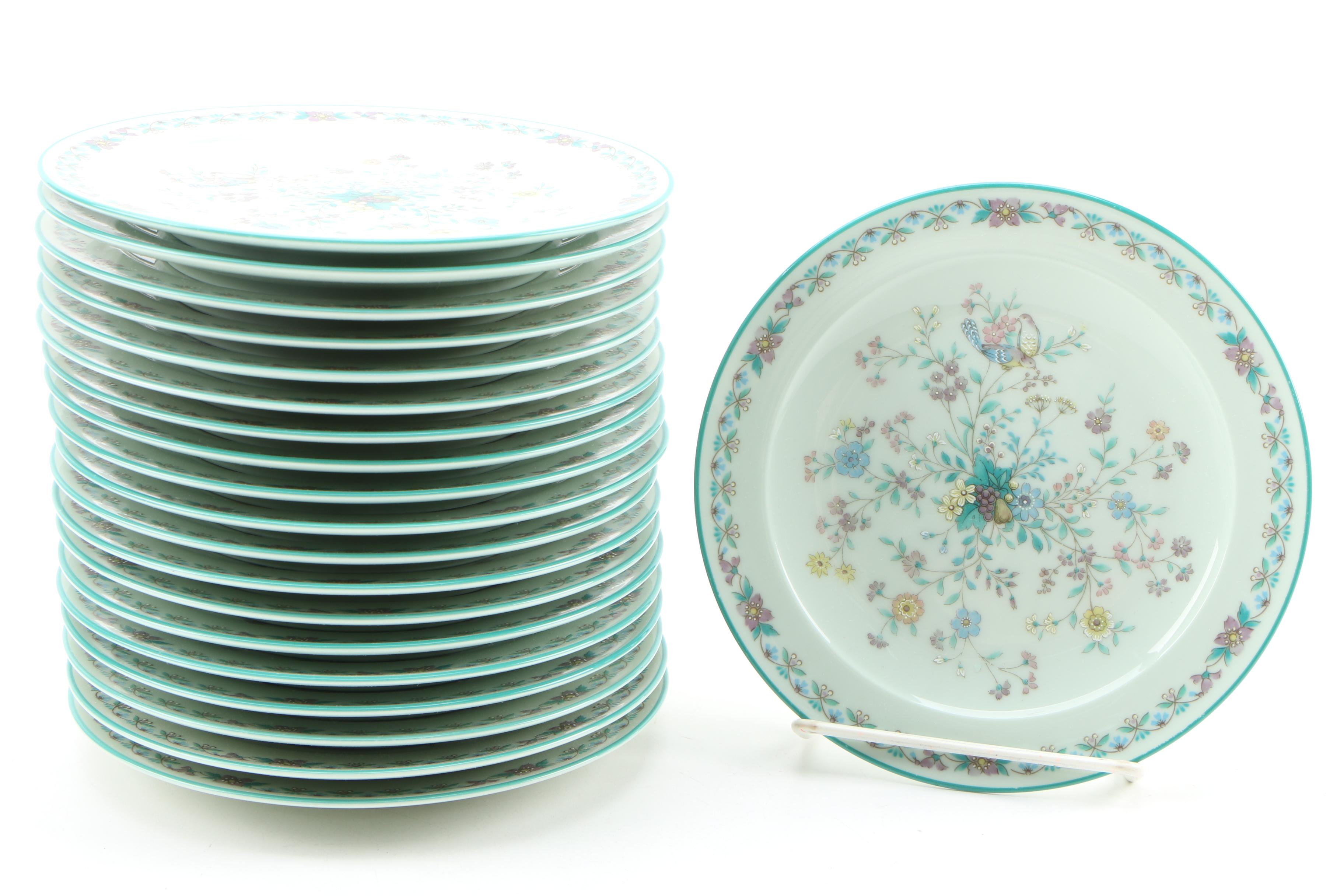 Noritake "Paradise Green" Bone China Dinnerware, 1974–1985
