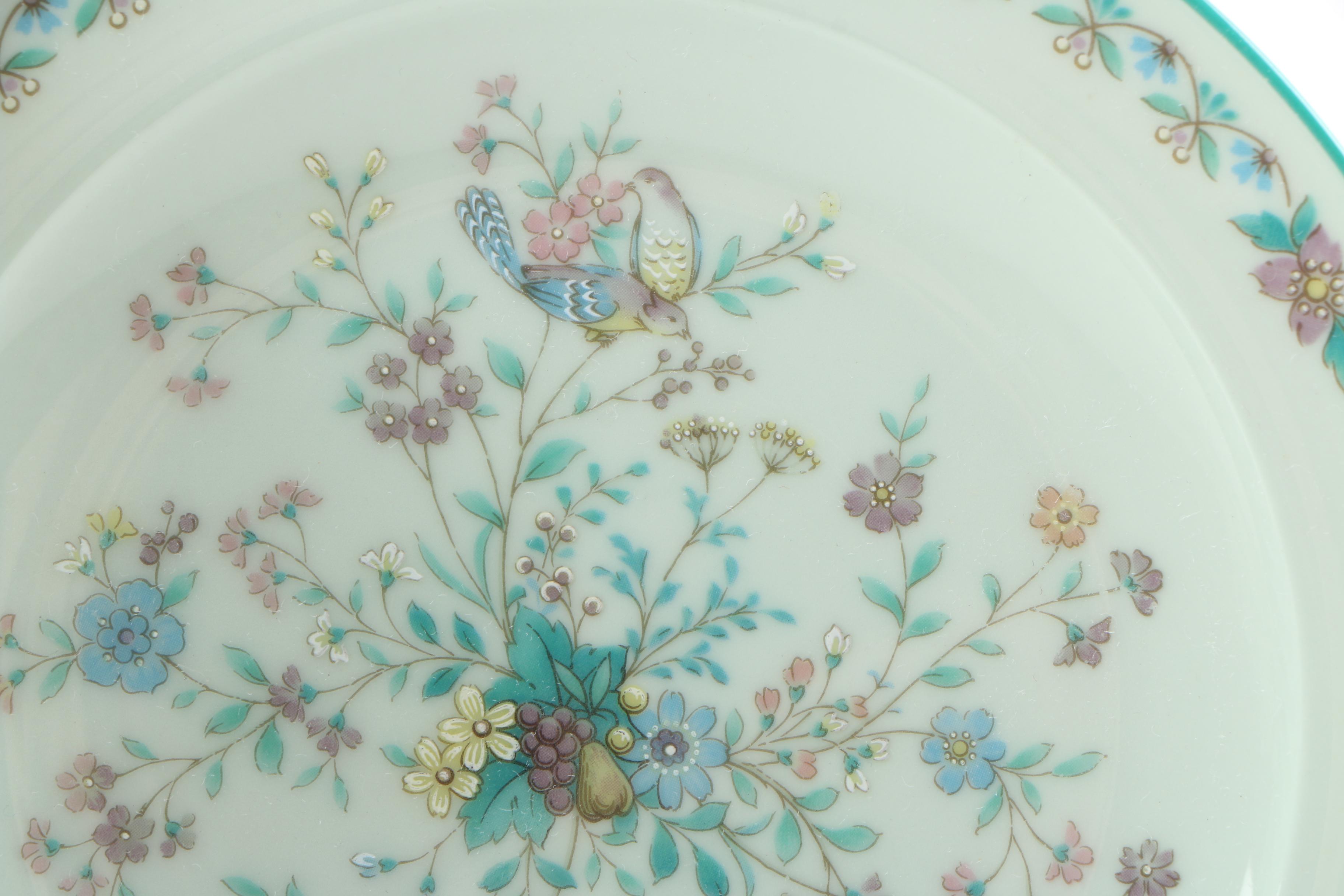 Noritake "Paradise Green" Bone China Dinnerware, 1974–1985