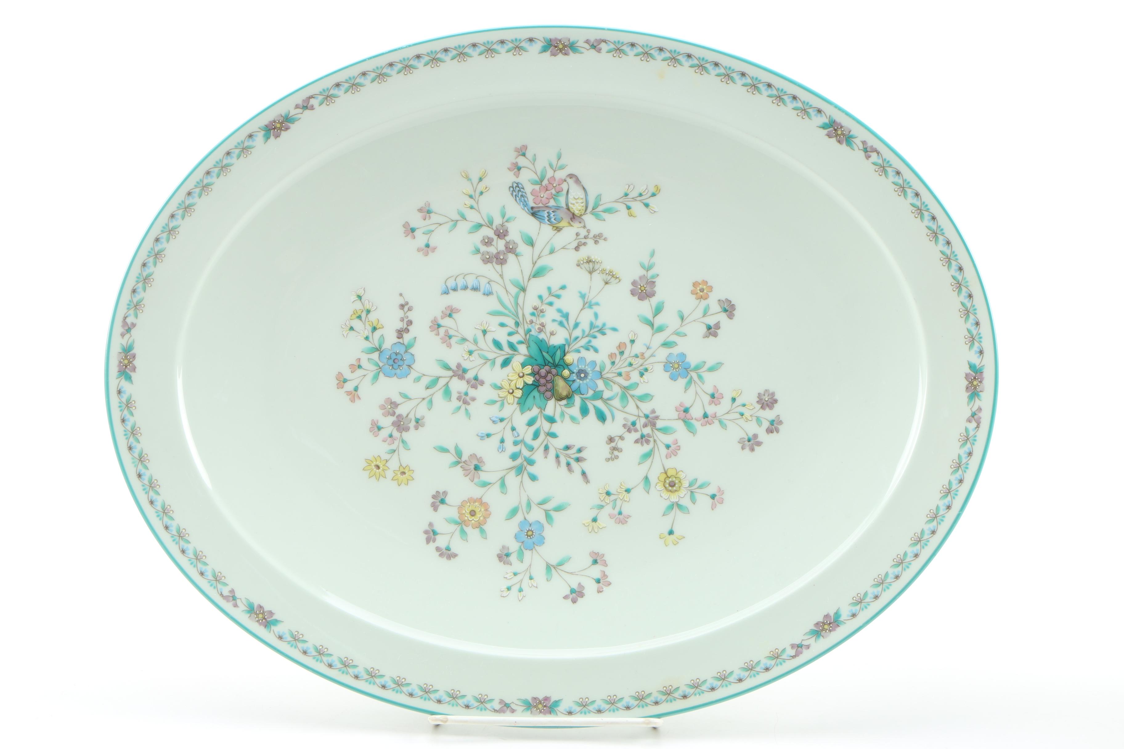 Noritake "Paradise Green" Bone China Dinnerware, 1974–1985