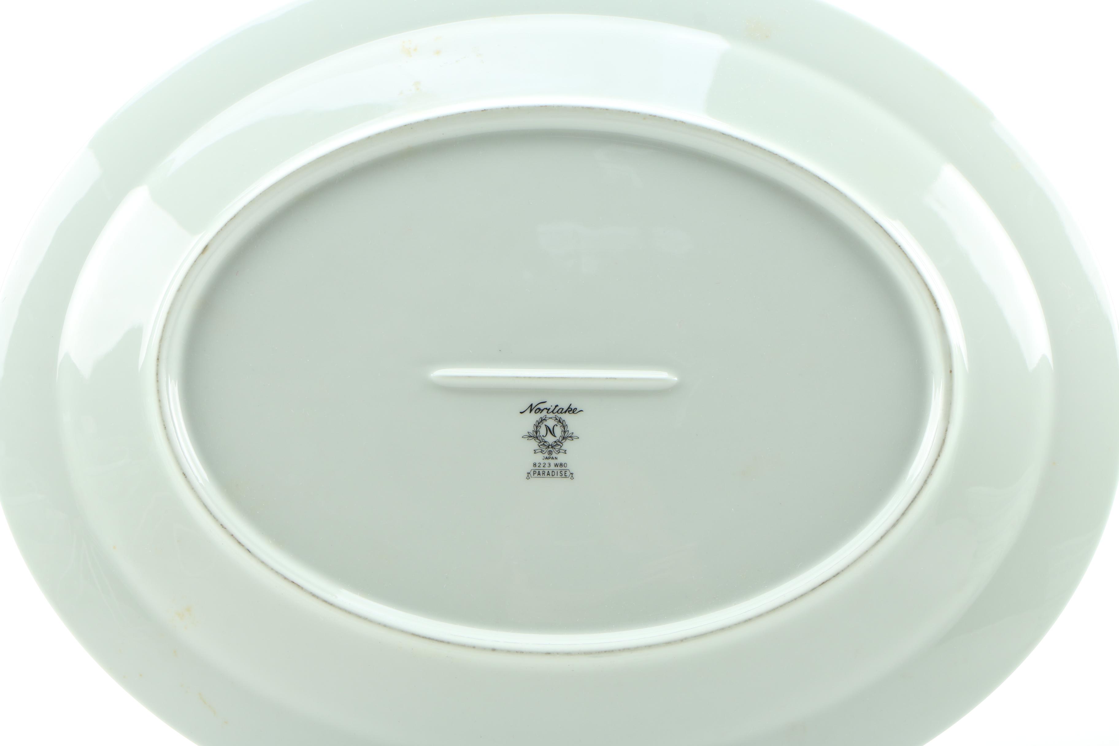 Noritake "Paradise Green" Bone China Dinnerware, 1974–1985