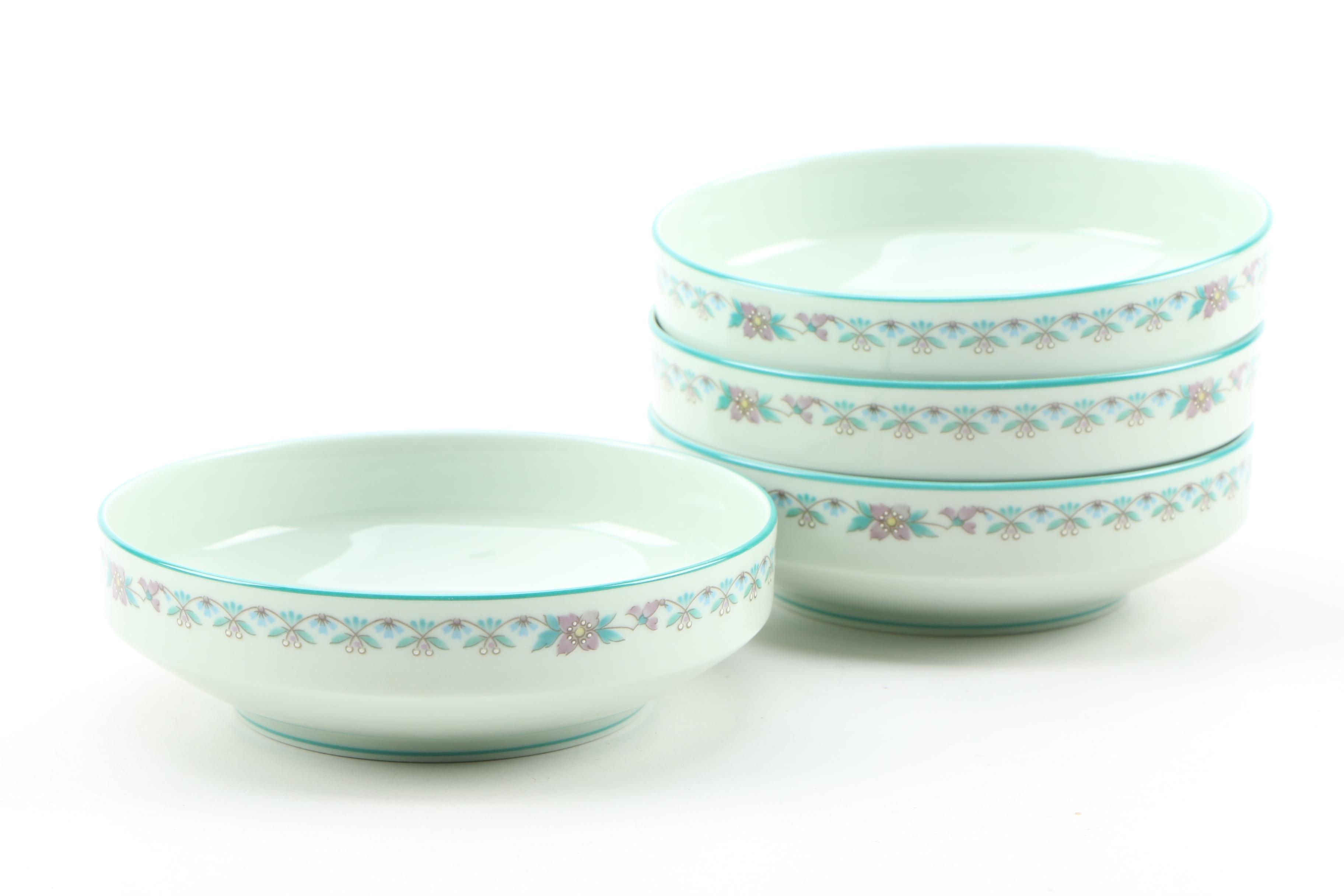 Noritake "Paradise Green" Bone China Dinnerware, 1974–1985