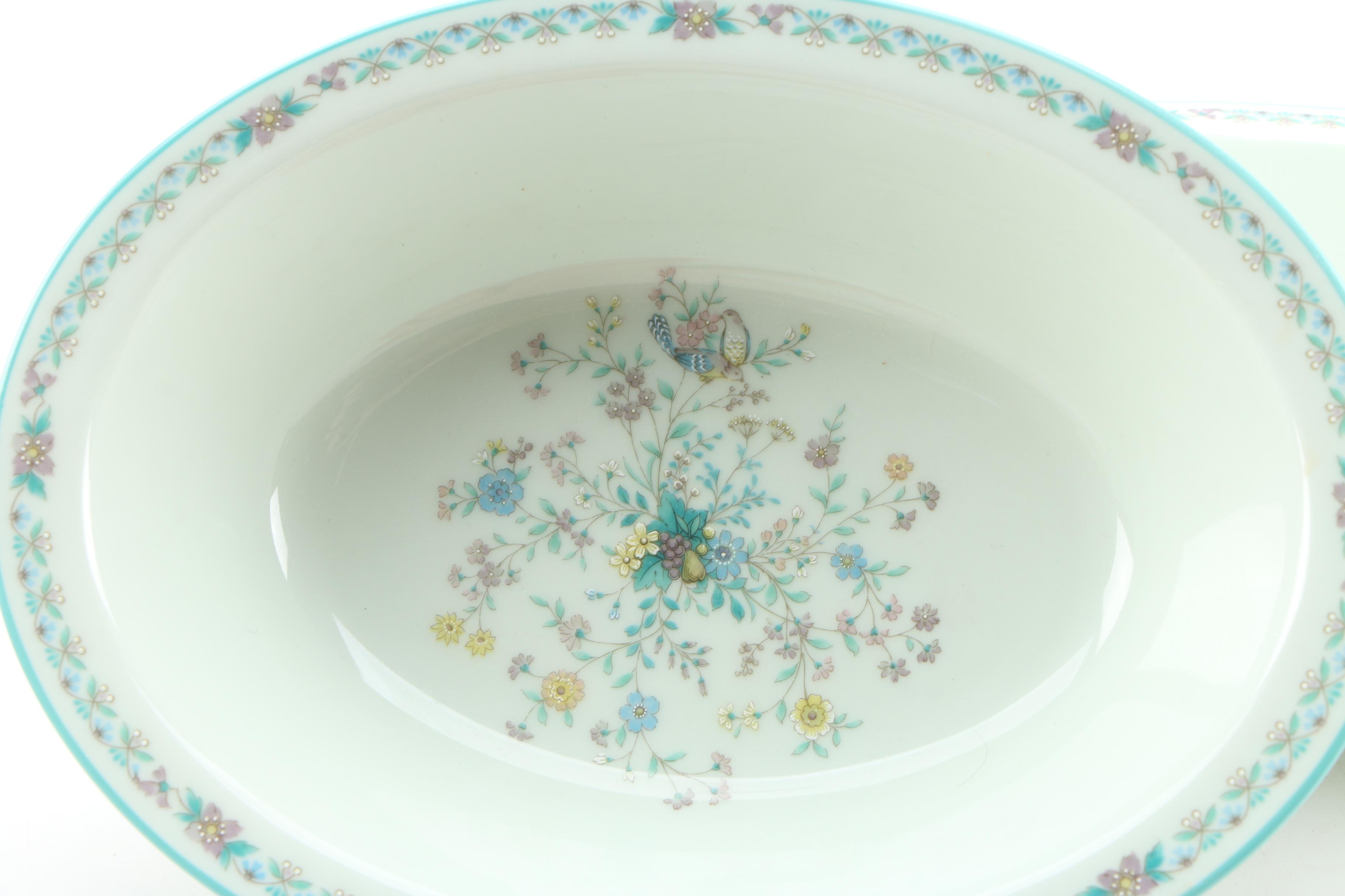 Noritake "Paradise Green" Bone China Dinnerware, 1974–1985