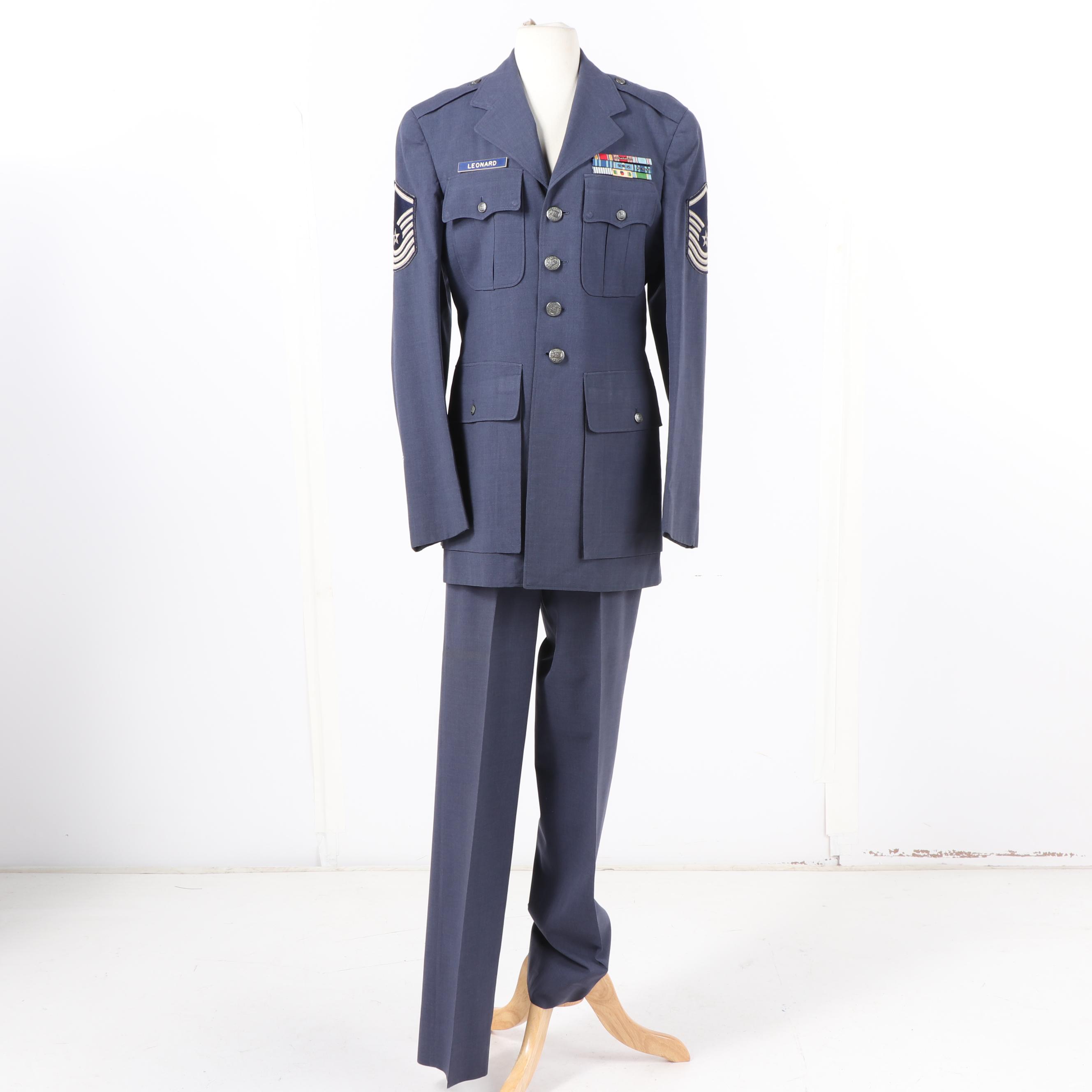 Vintage Air Force Master Sergeant Dress Uniform and Formal Dinner Uniform