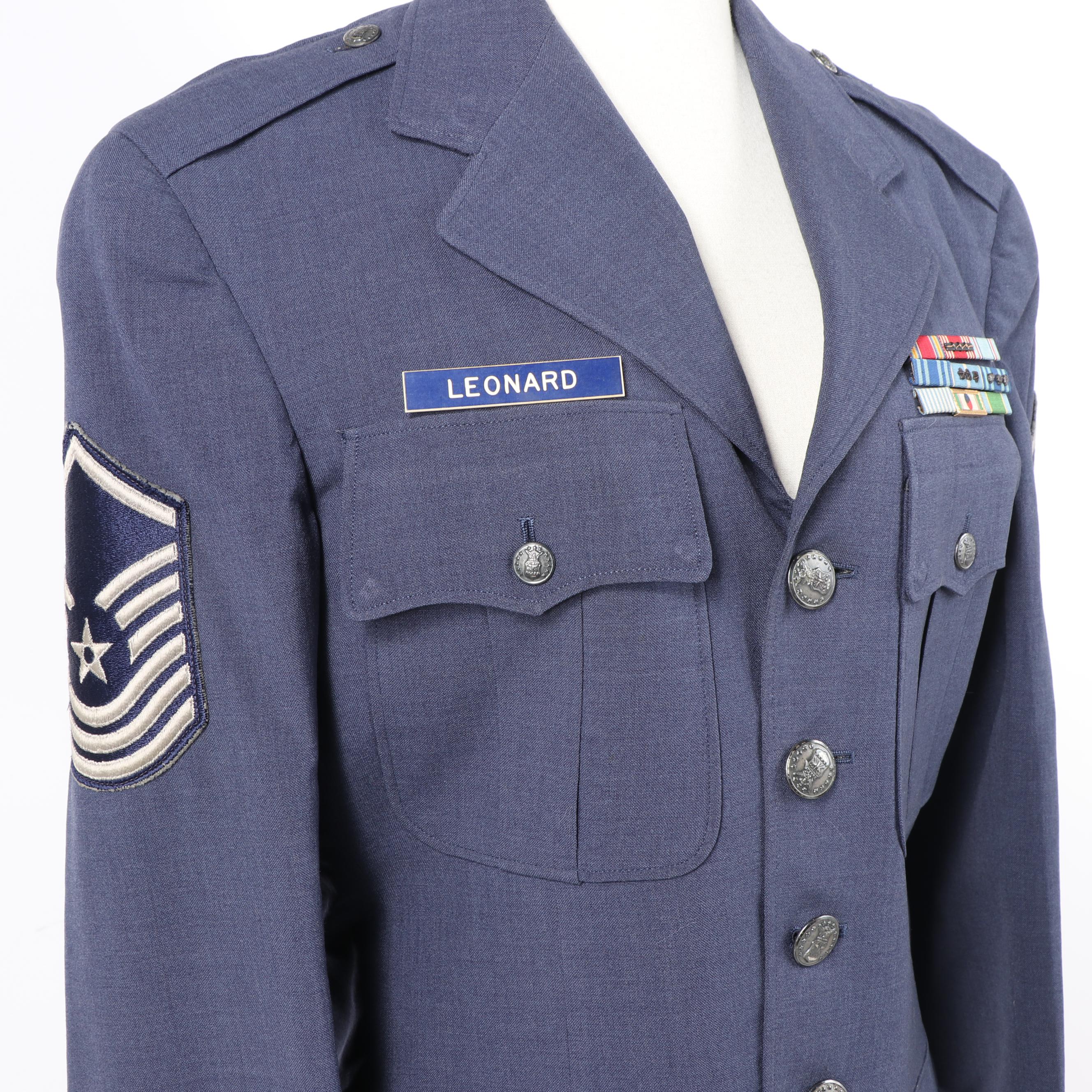 Vintage Air Force Master Sergeant Dress Uniform and Formal Dinner Uniform
