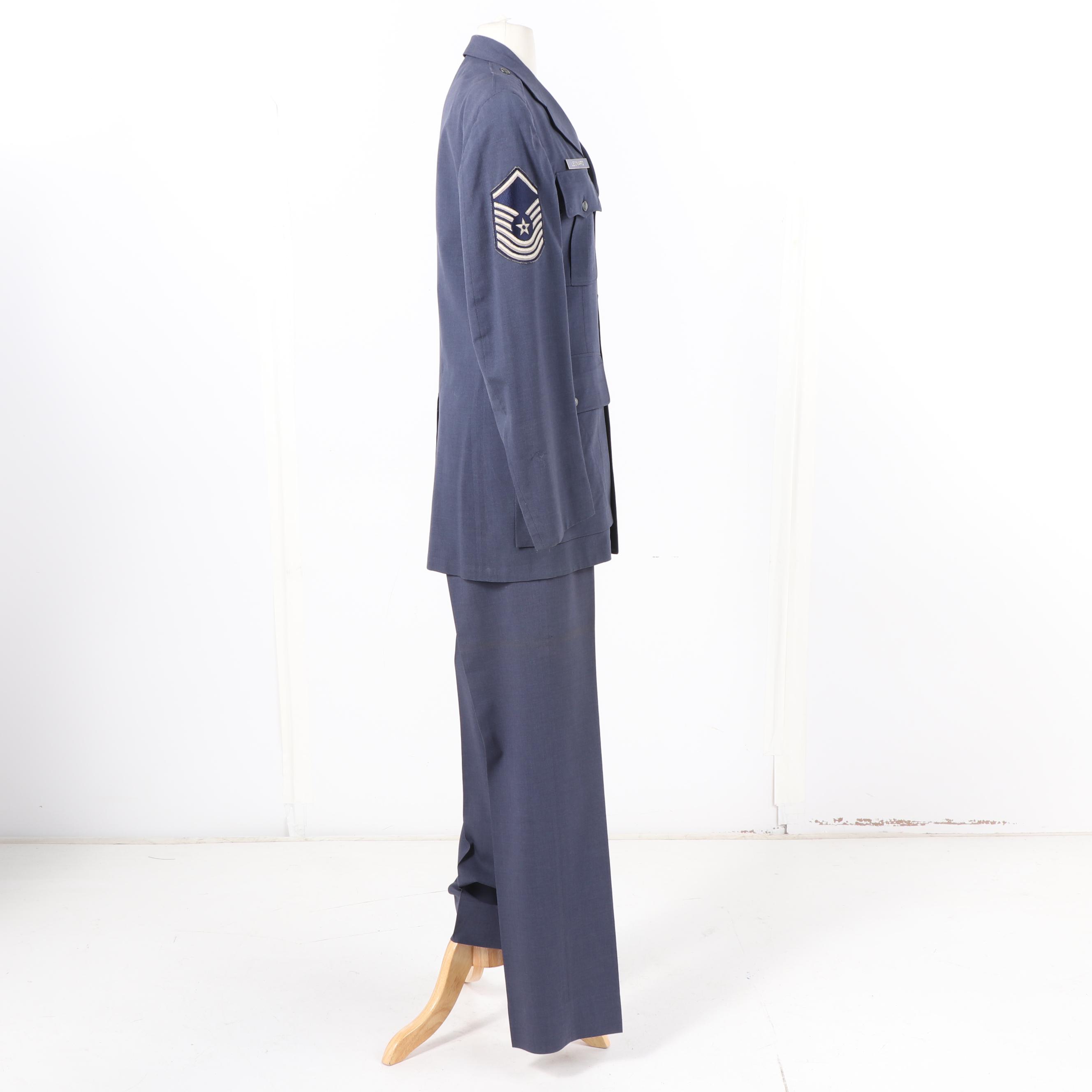 Vintage Air Force Master Sergeant Dress Uniform and Formal Dinner Uniform