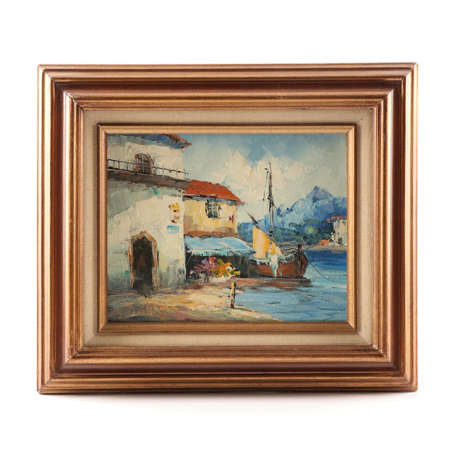 Giovanni Camprio Maritime Oil Painting