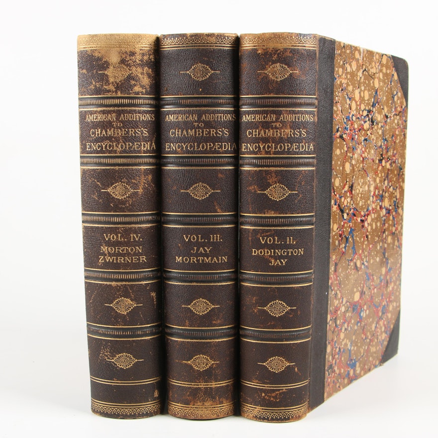 1882 "American Additions to Chambers's Encyclopædia" Volumes II–IV