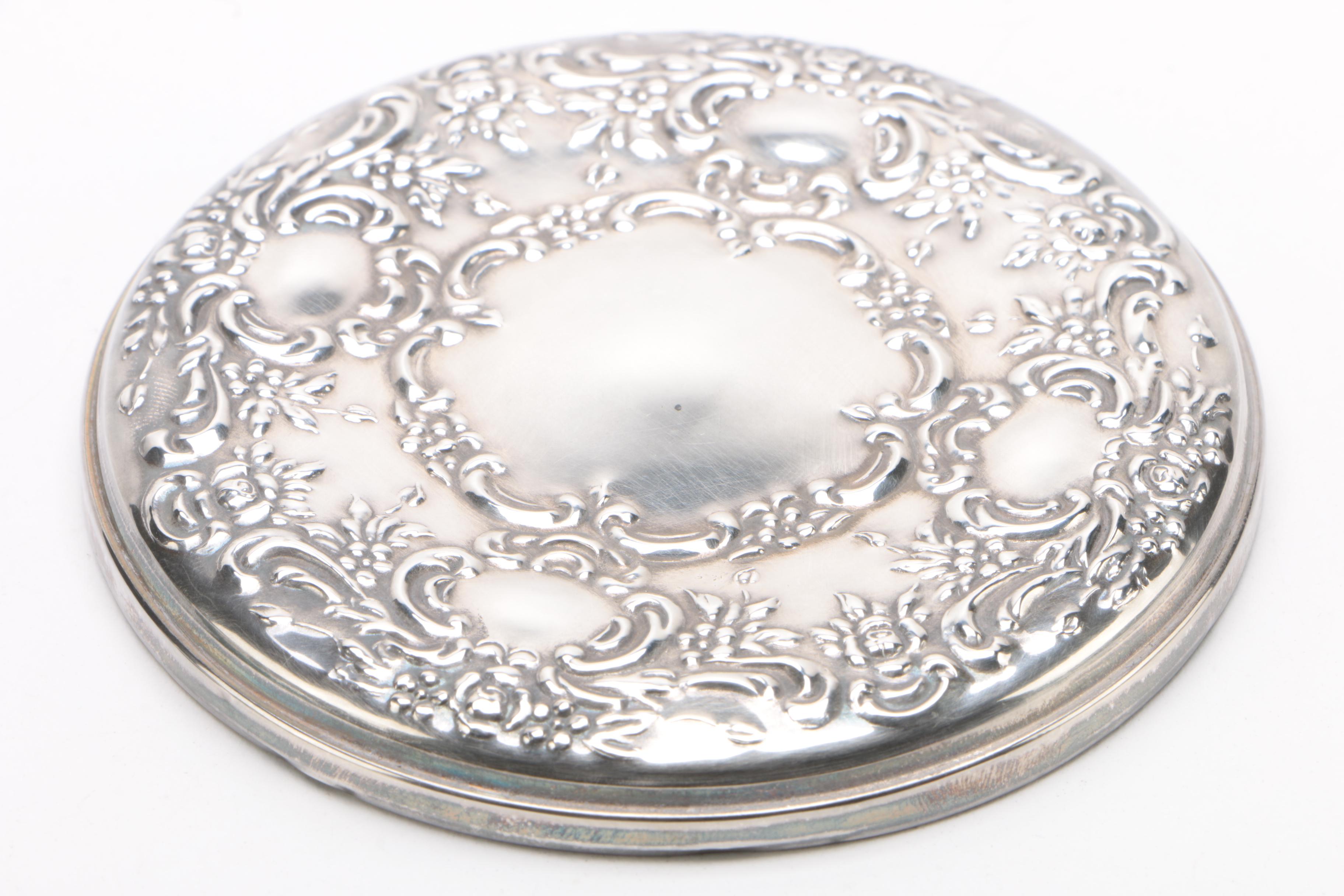 Towle Sterling Silver Compact Mirror