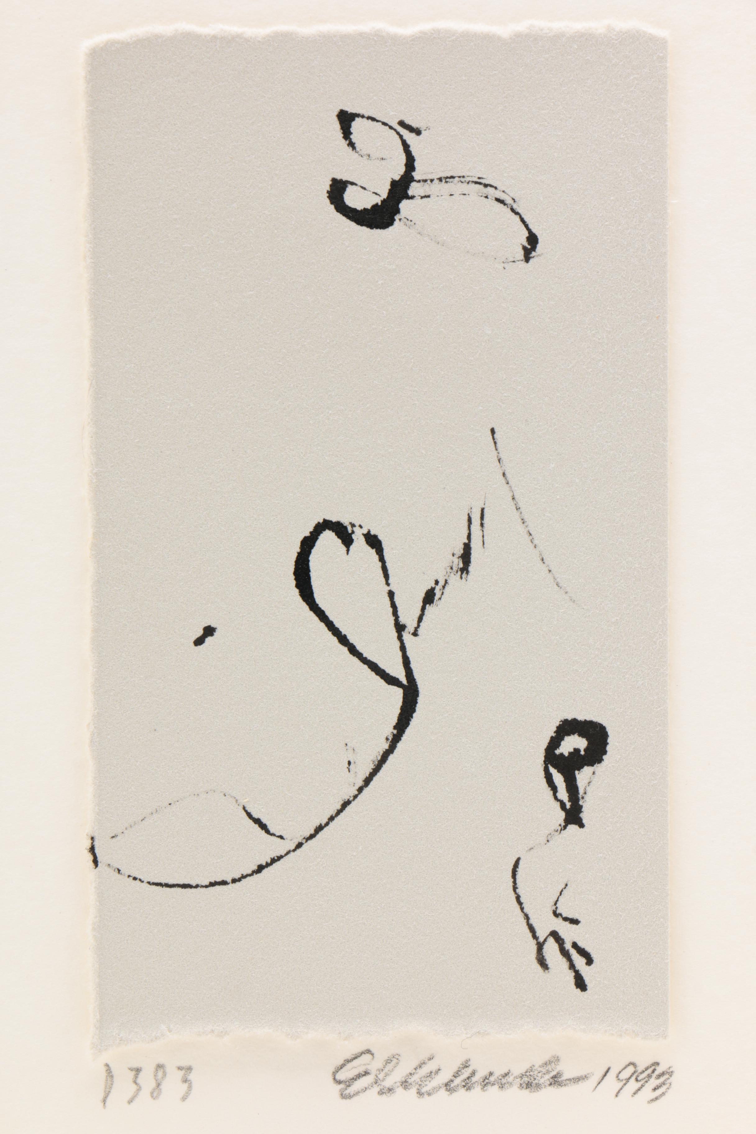 Edward Eberle 1993 Linear Ink Drawing