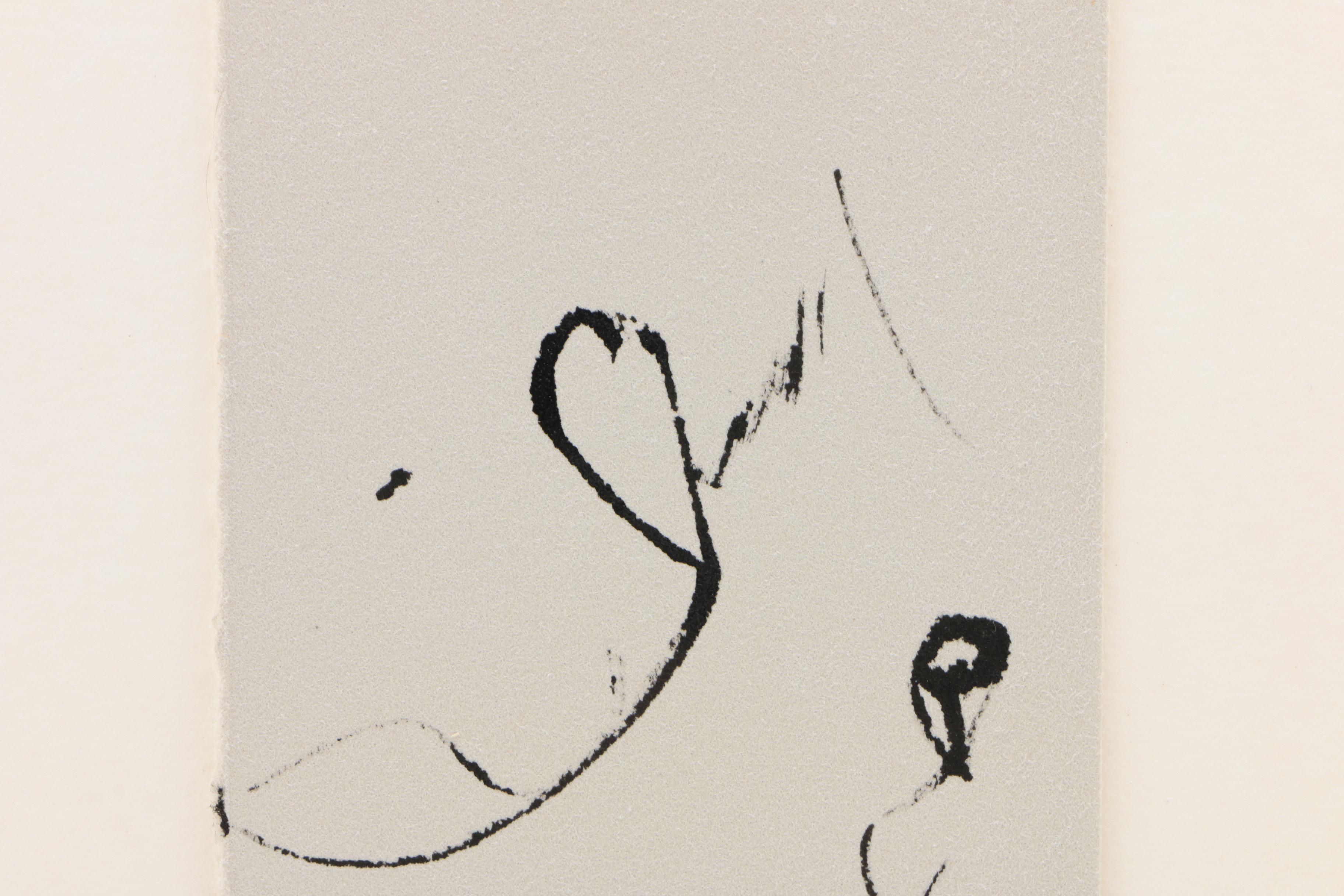 Edward Eberle 1993 Linear Ink Drawing