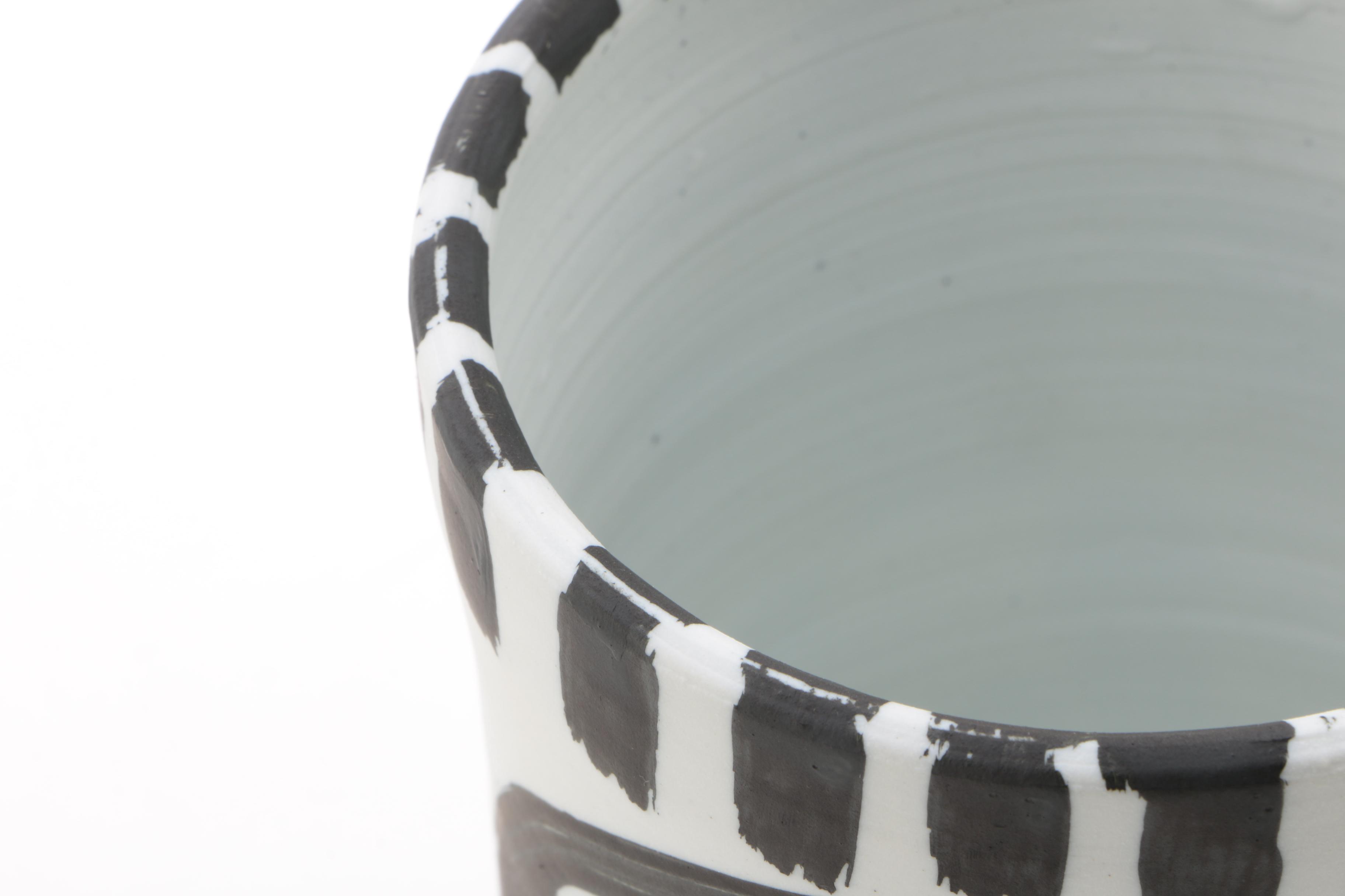 Edward Eberle 2018 Terra Sigillata Porcelain Vessel "2 Men"