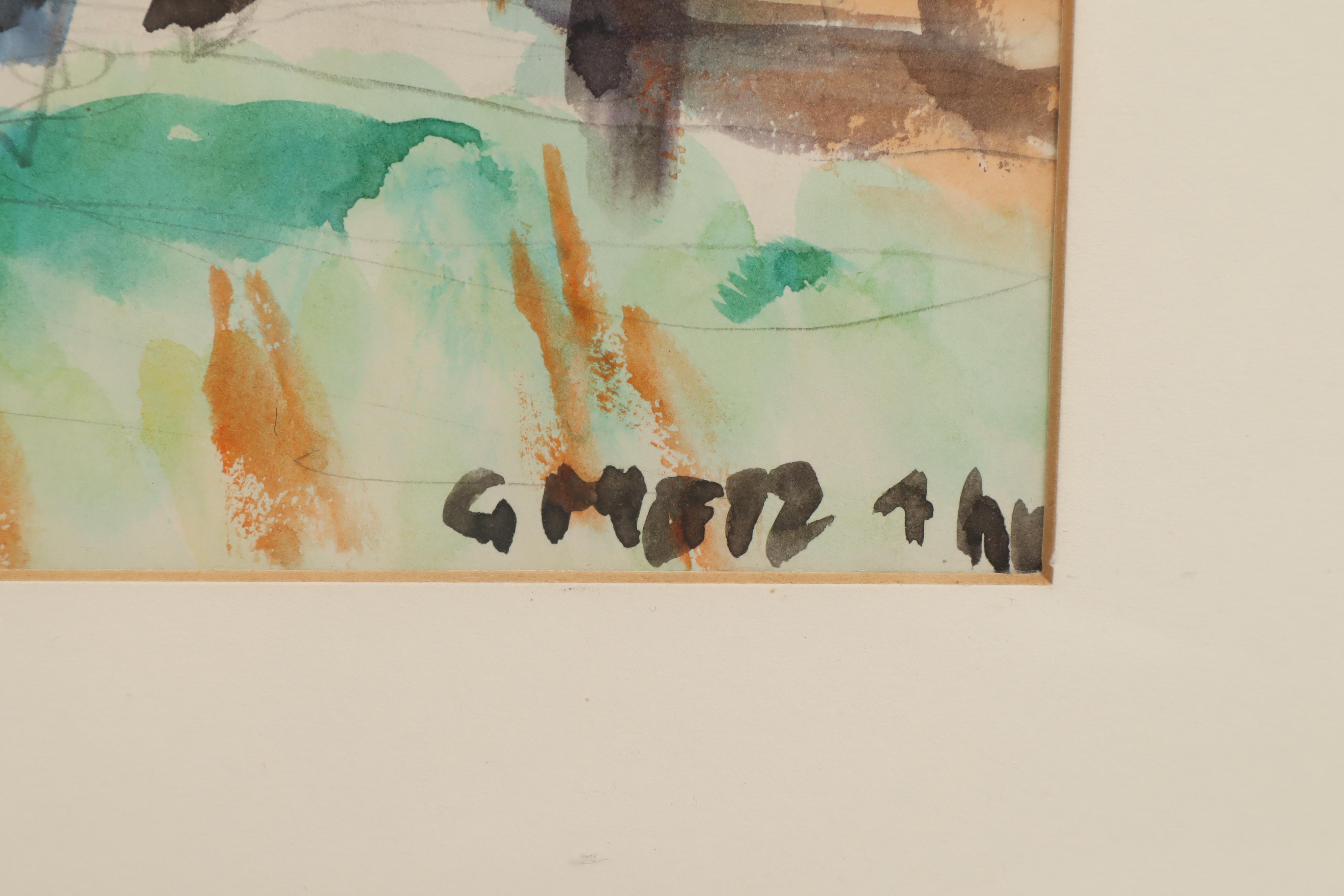 G. Metz Watercolor Painting