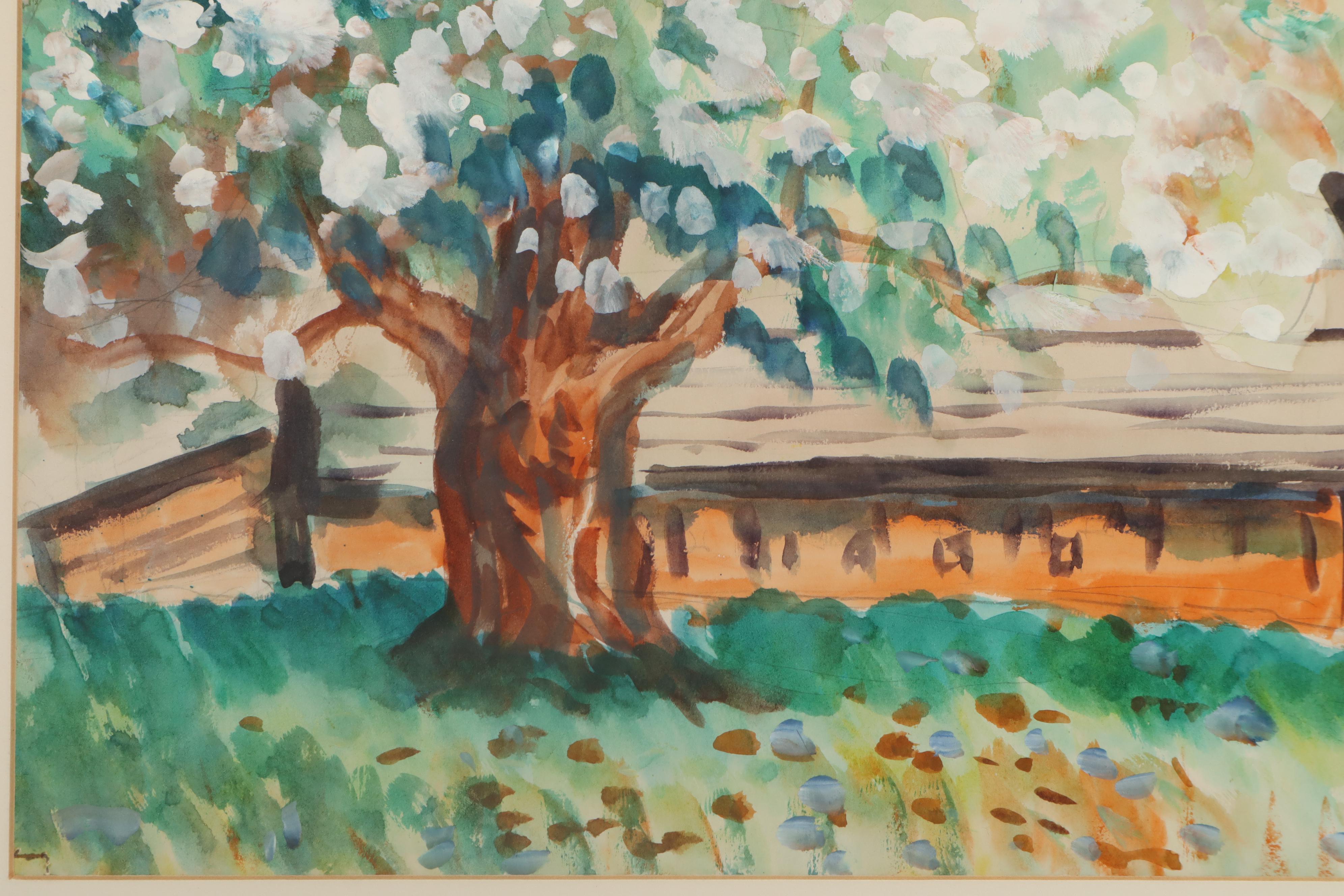 G. Metz Watercolor Painting