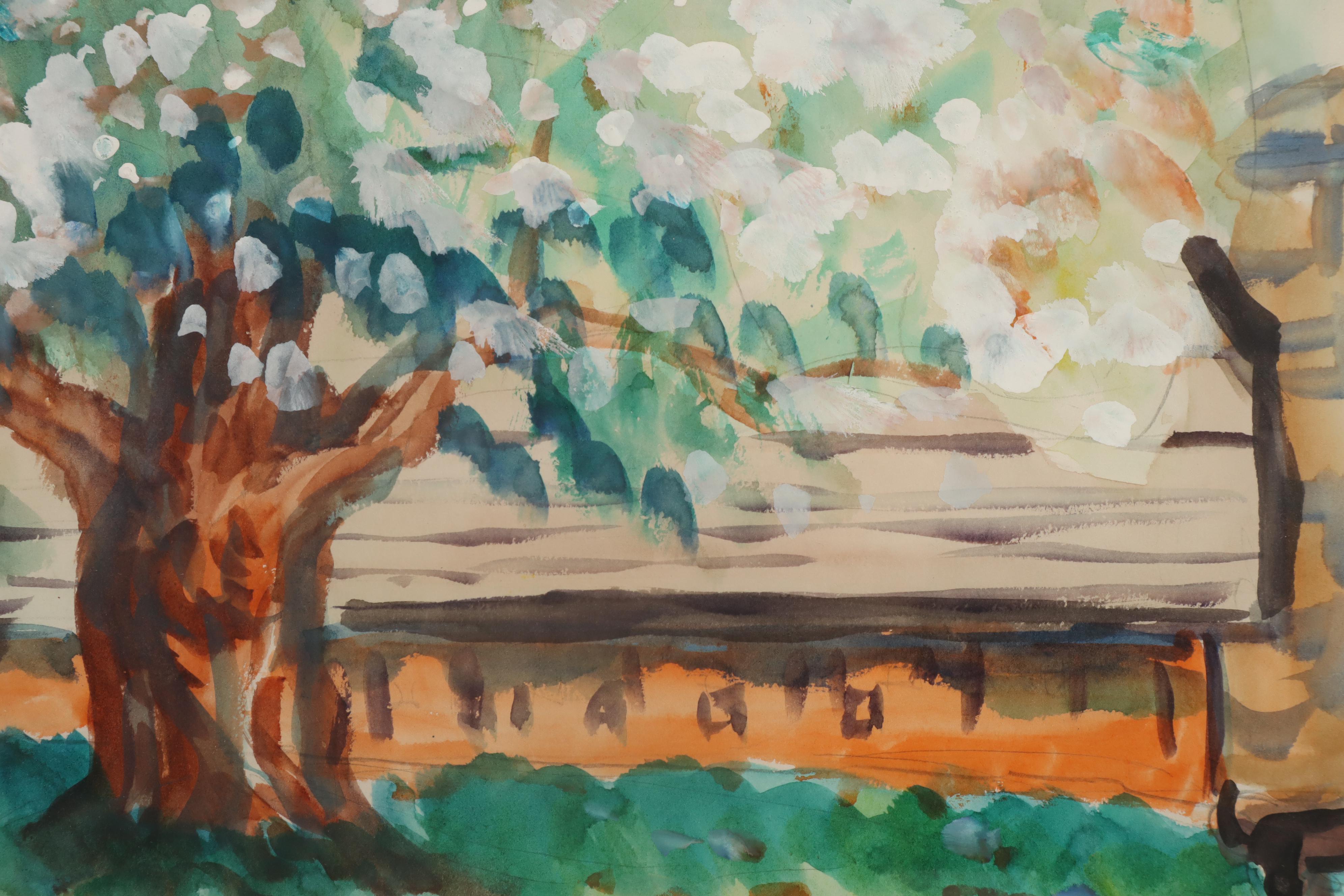 G. Metz Watercolor Painting