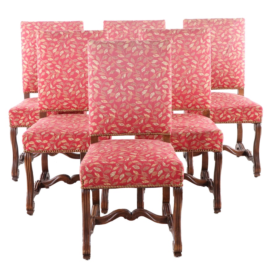 Six Renaissance Revival Style Dining Chairs, 20th Century