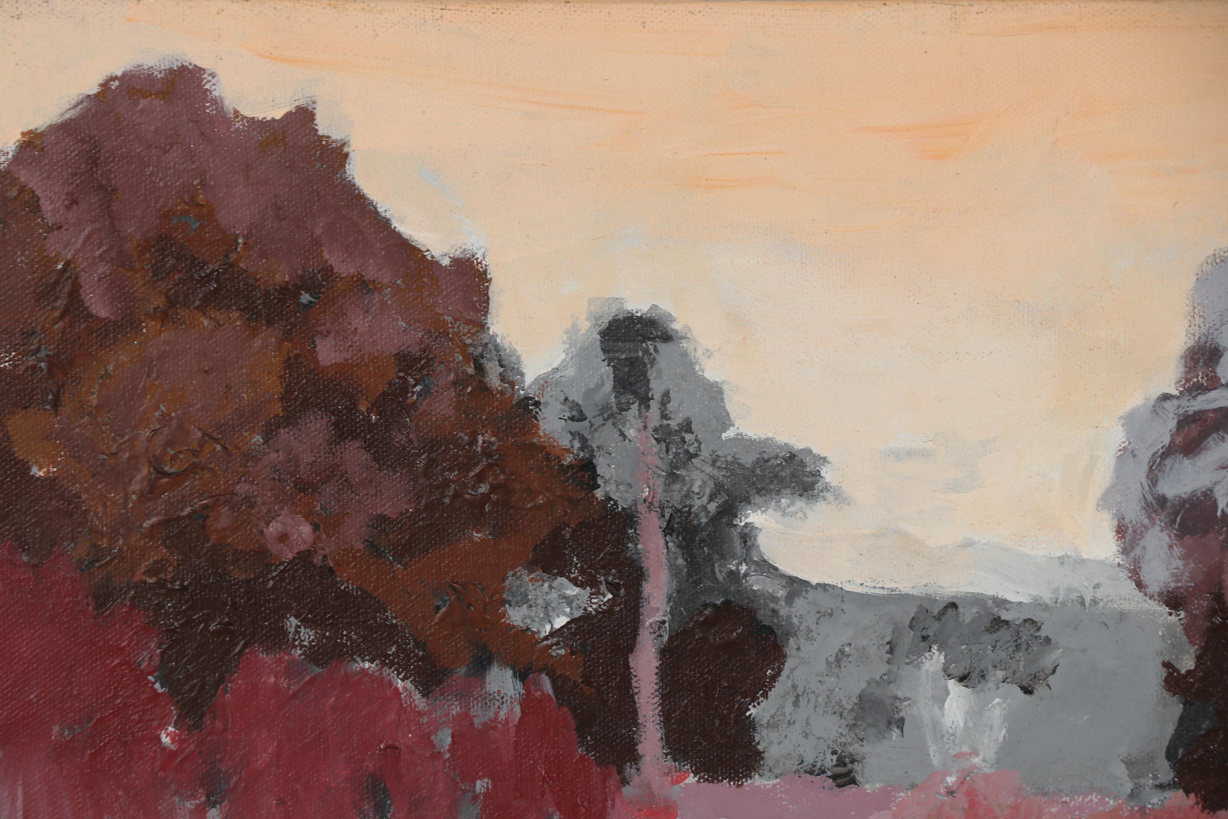 21st Century Abstract Landscape Oil Painting