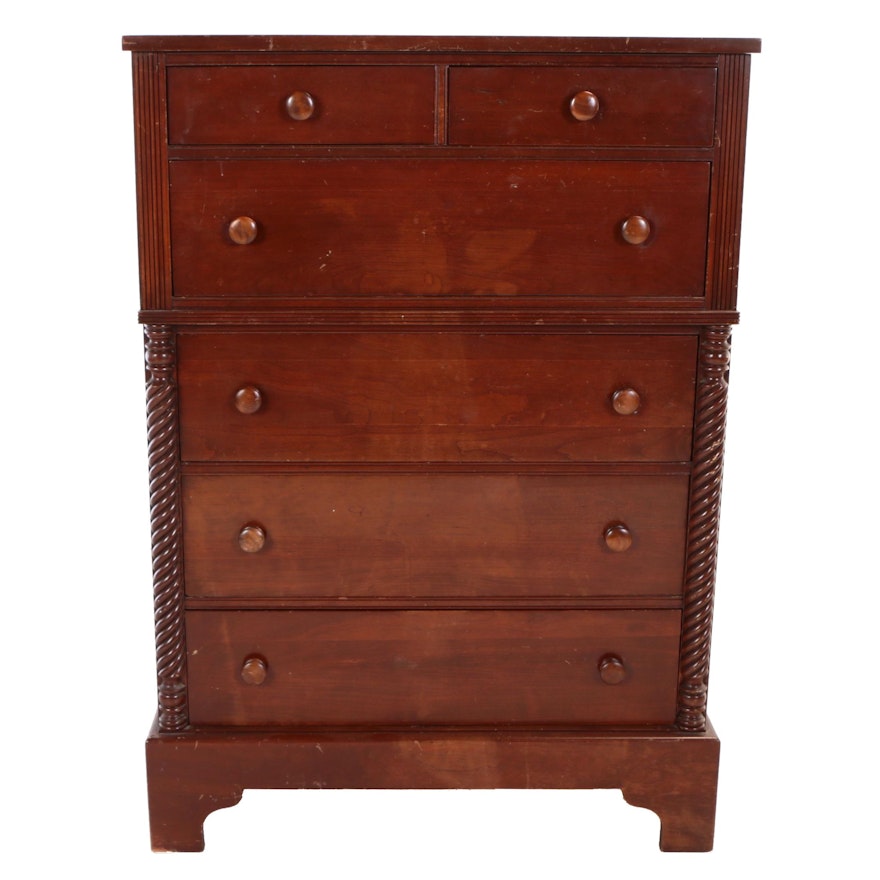 "Styled By Park" Cherrywood Chest of Drawers, 20th Century