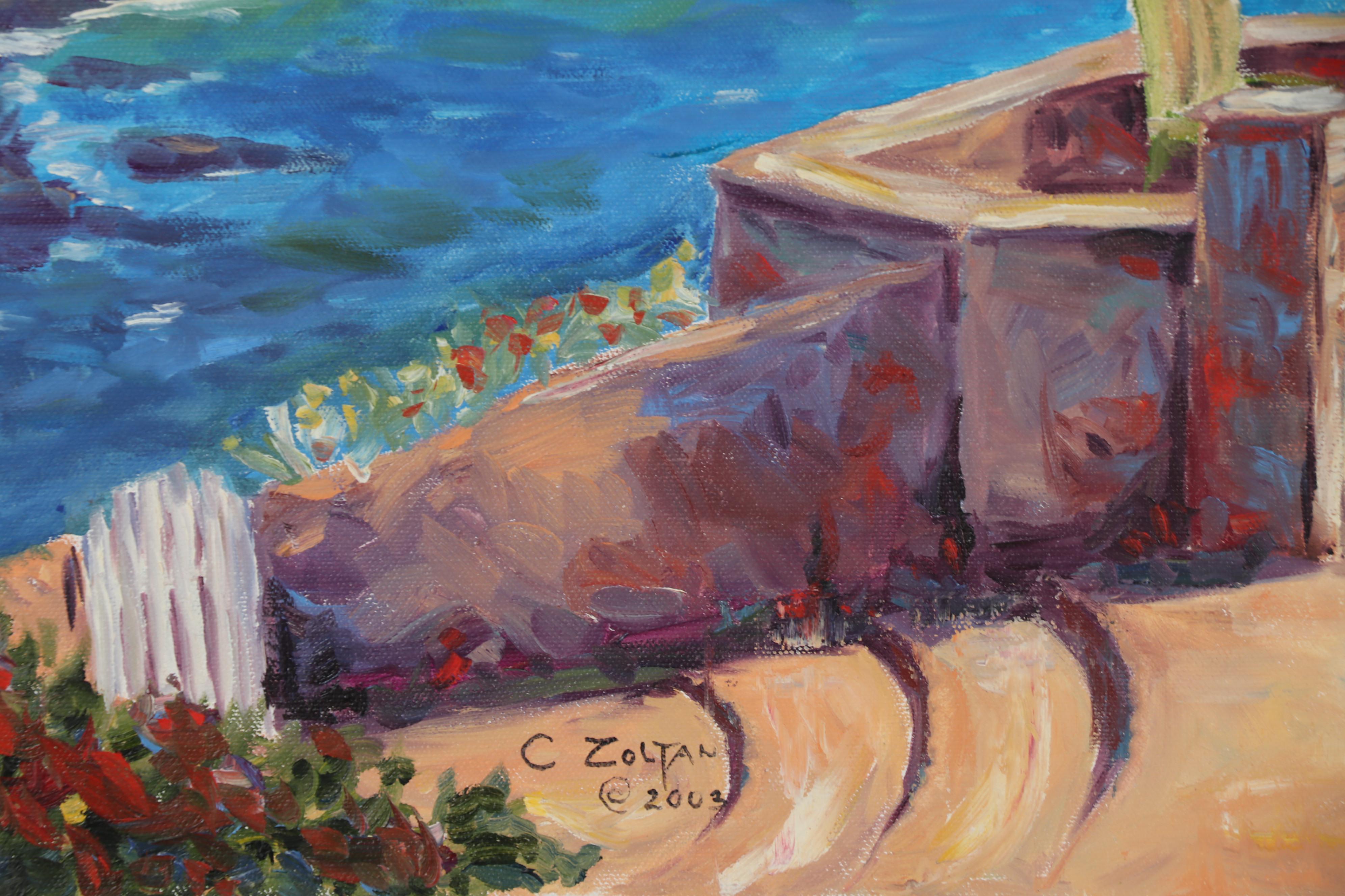 Charles Zoltan 2003 Seascape Oil Painting