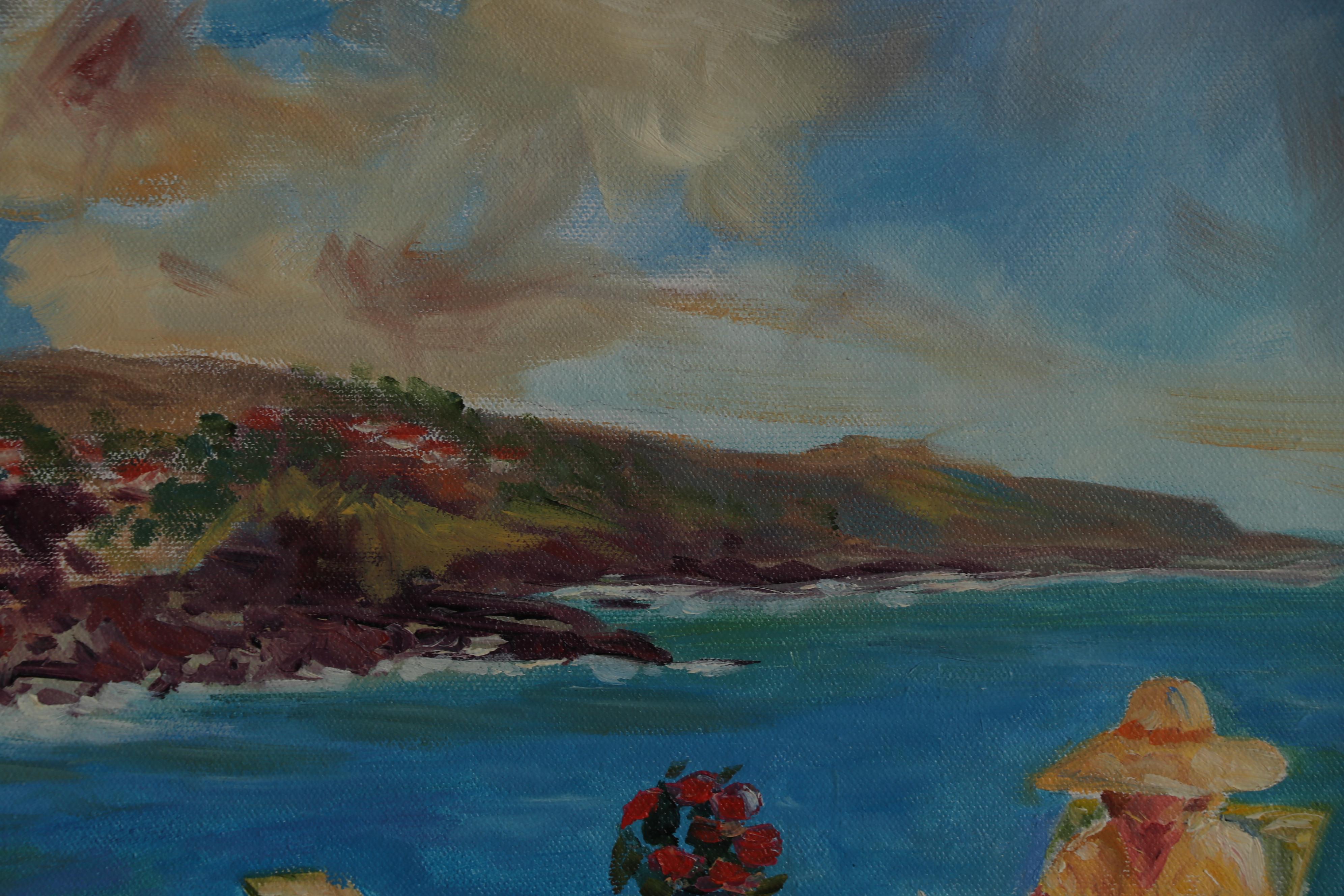 Charles Zoltan 2003 Seascape Oil Painting