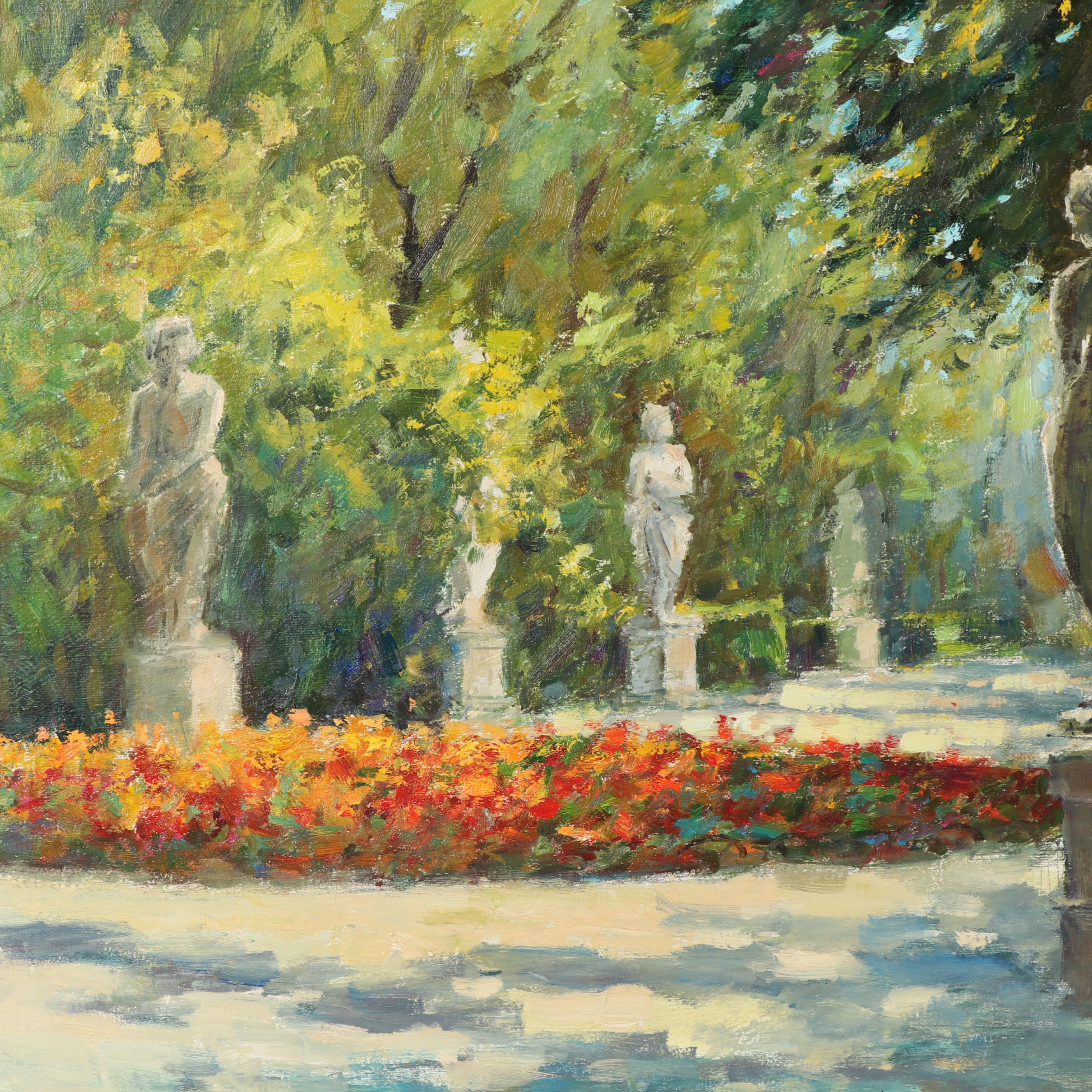 Garden Landscape Oil Painting