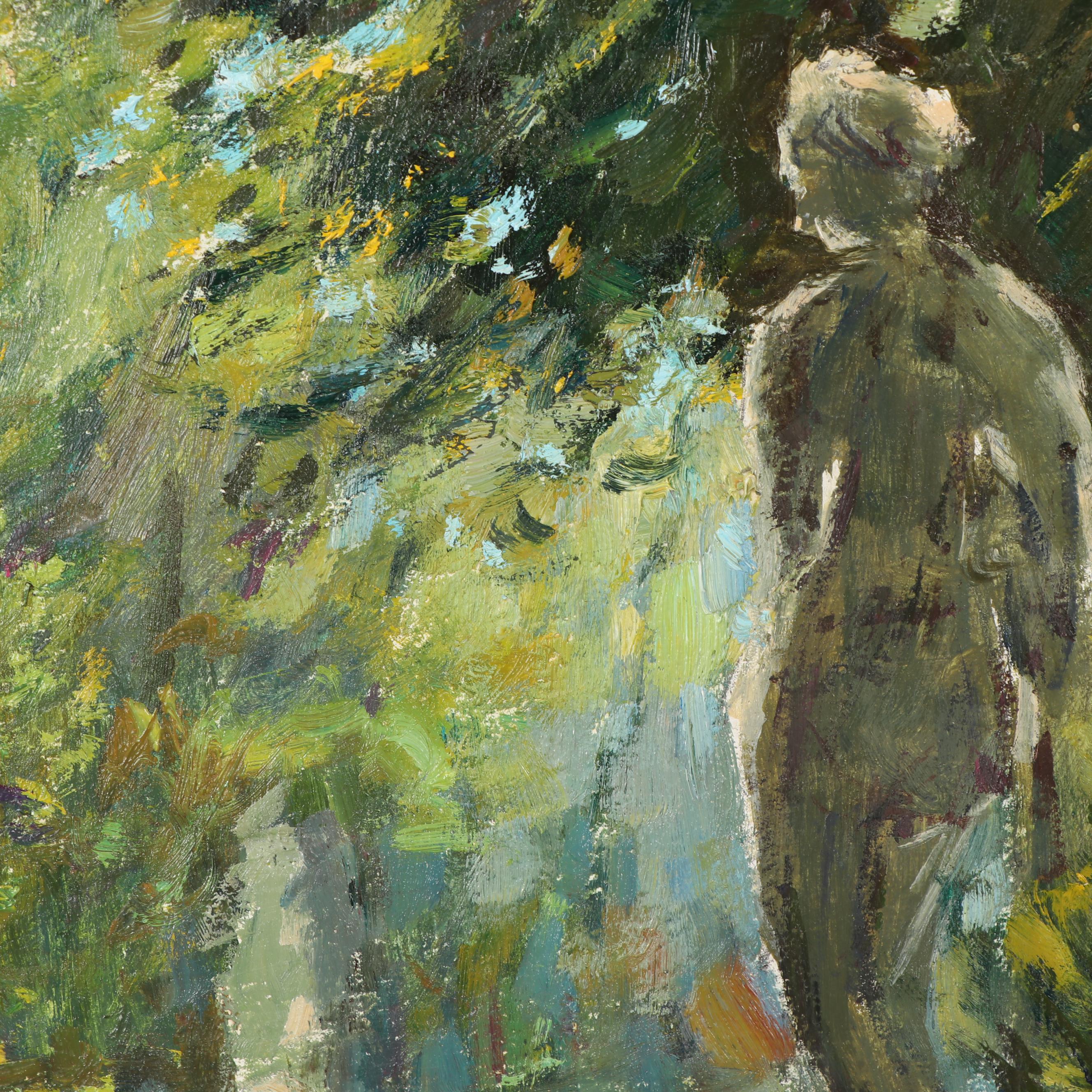 Garden Landscape Oil Painting