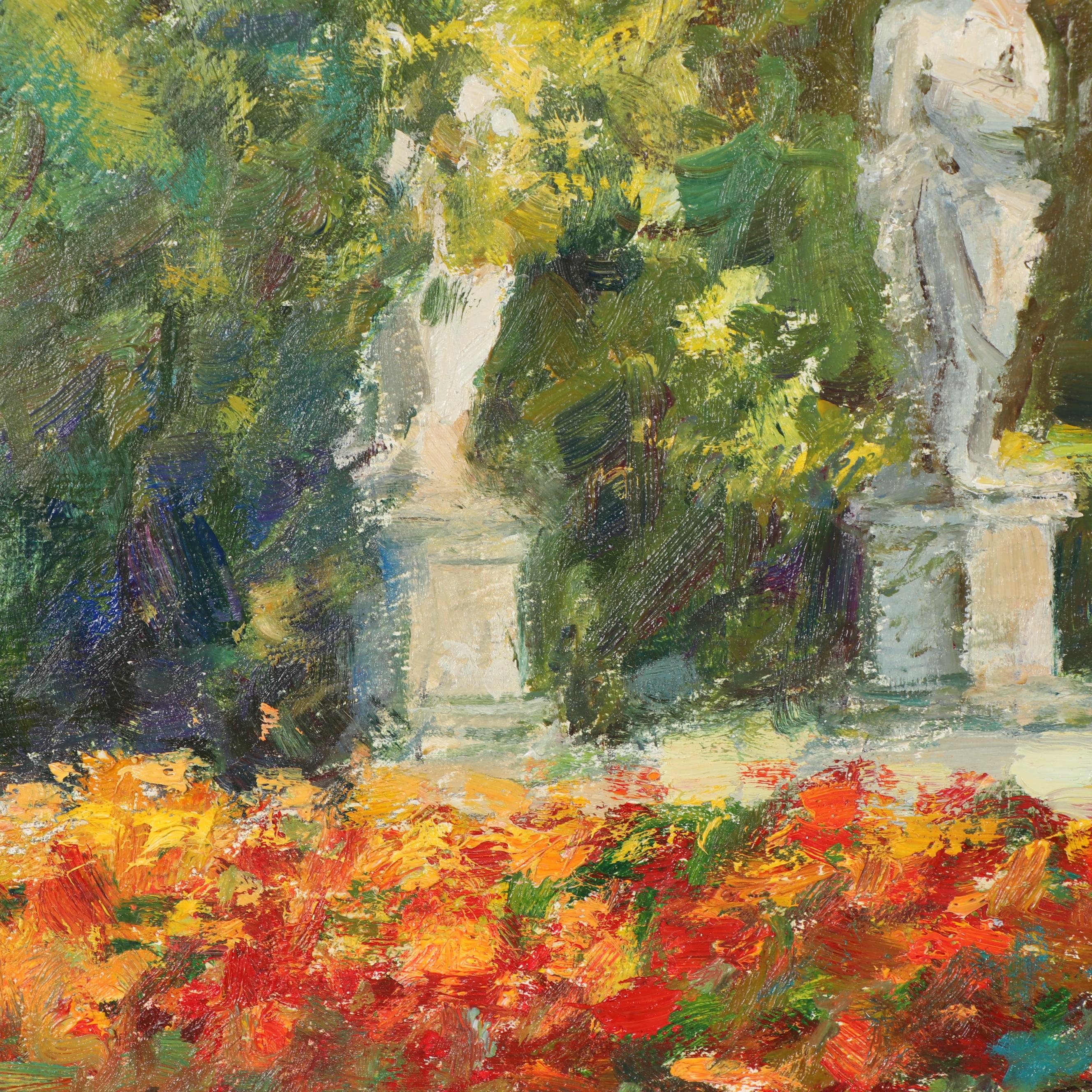 Garden Landscape Oil Painting