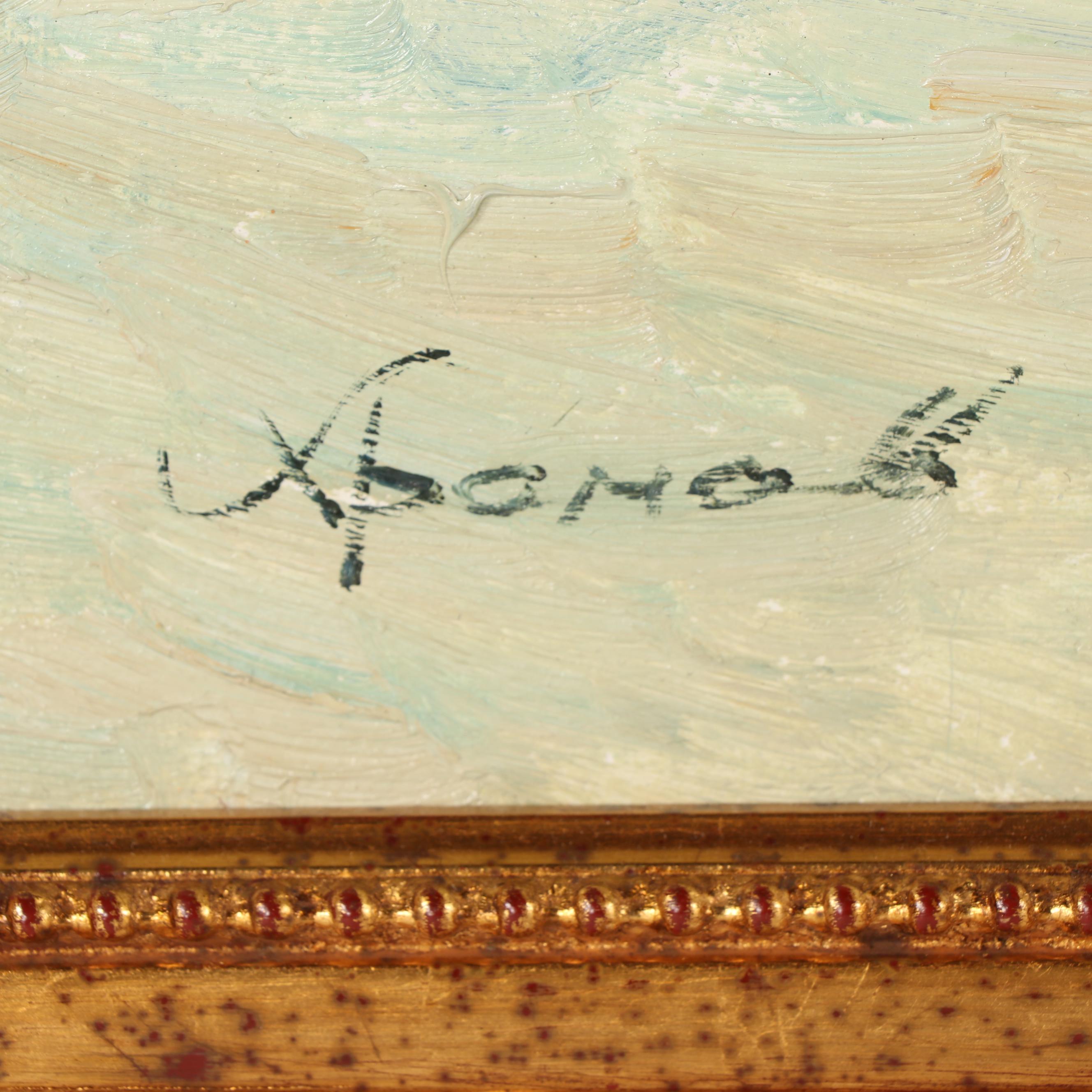 Garden Landscape Oil Painting