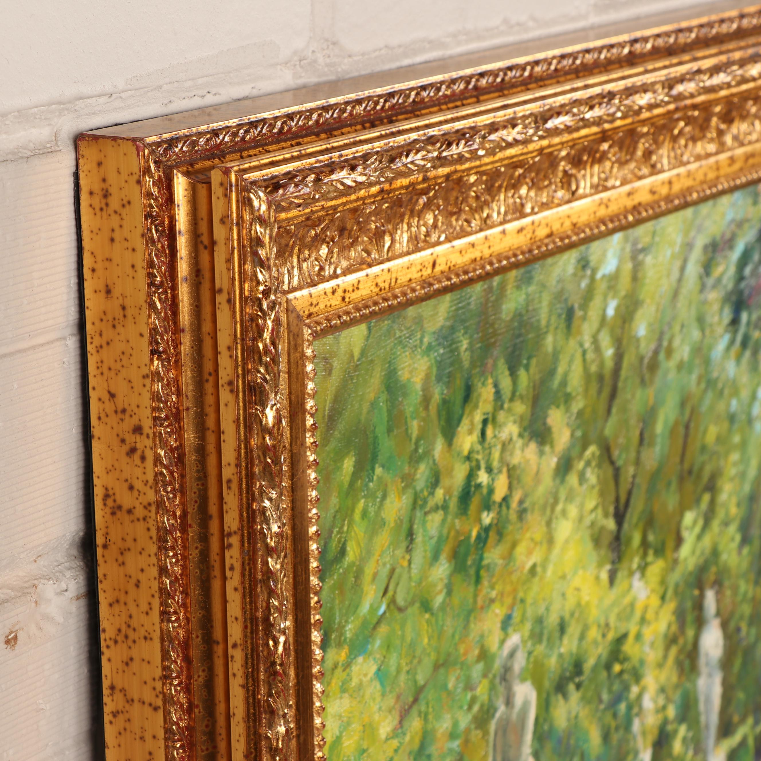 Garden Landscape Oil Painting