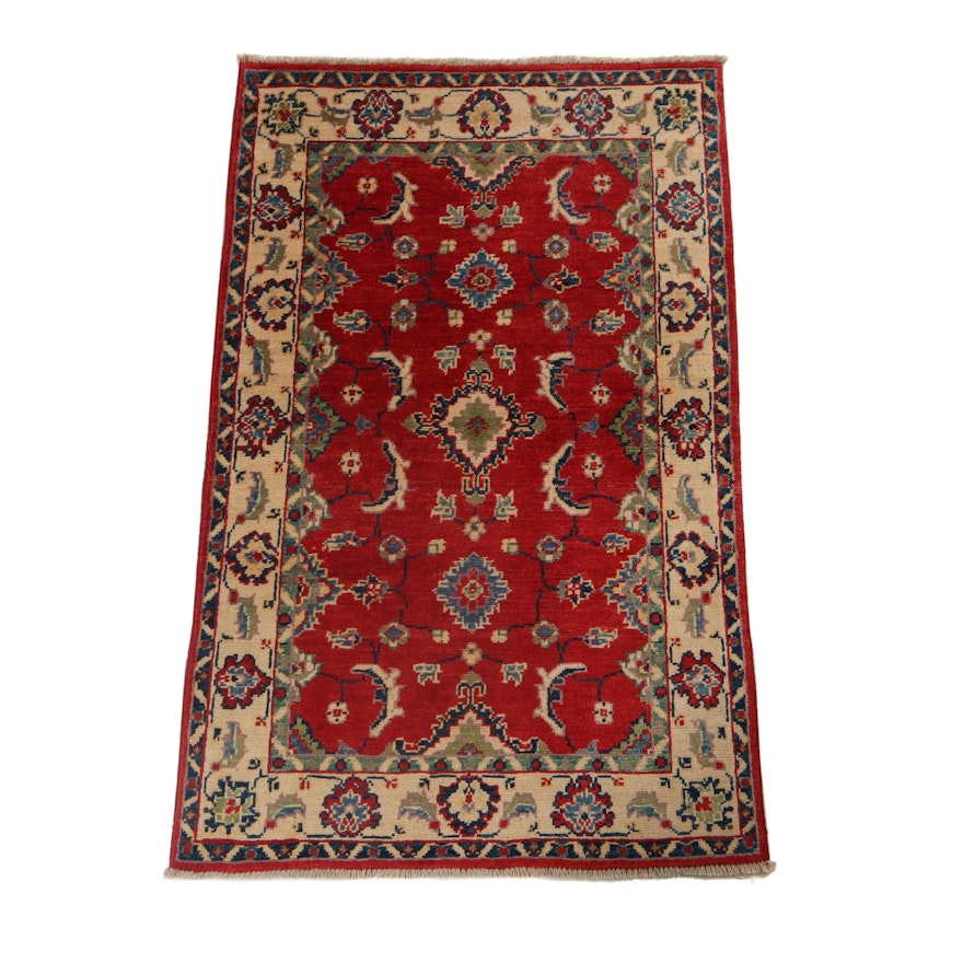 2'8 x 4'1 Hand-Knotted Pakistani Persian Tabriz Wool Rug