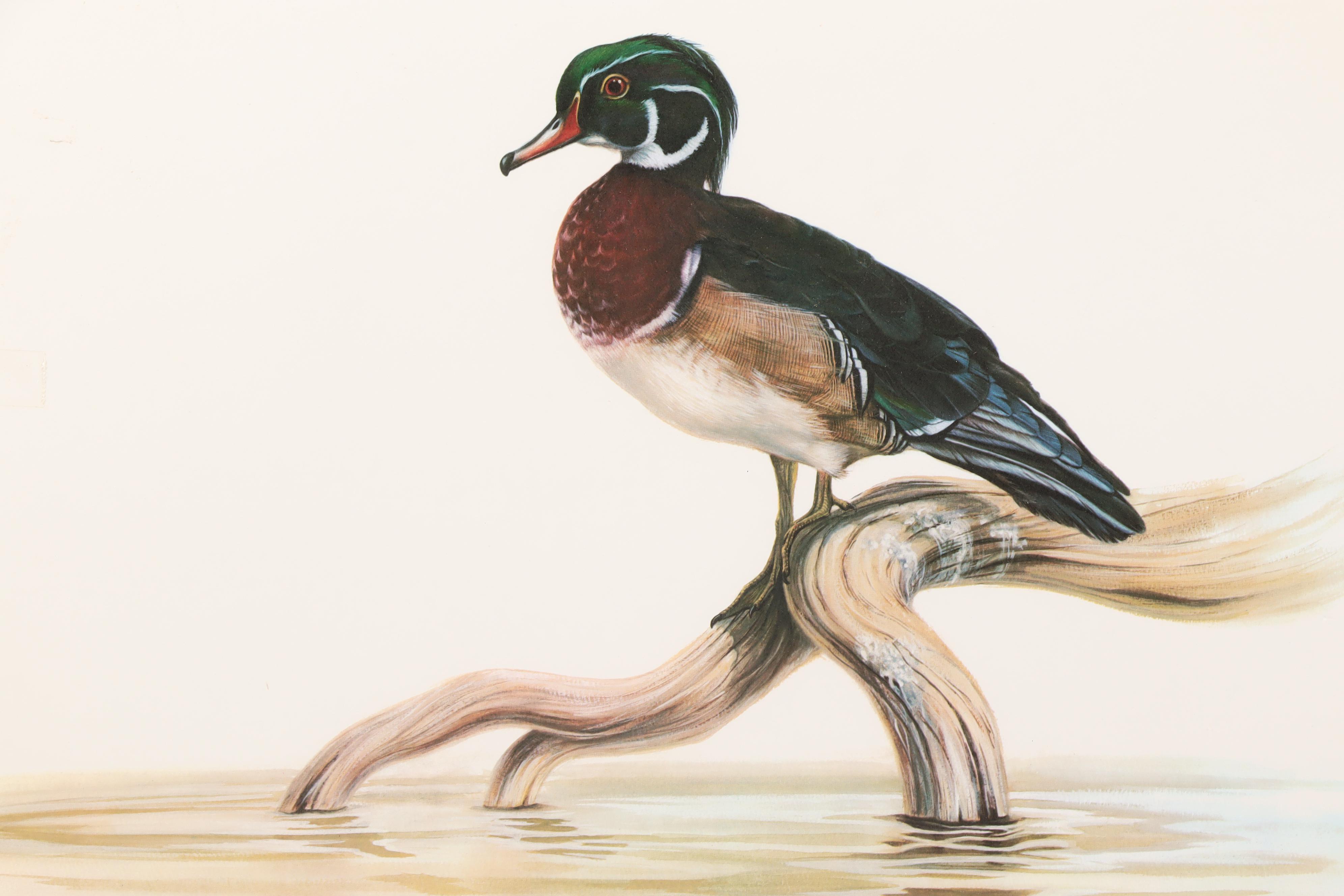 Tom Dunnington Offset Lithographs "Masked Bobwhite" and "Golden Eagle"