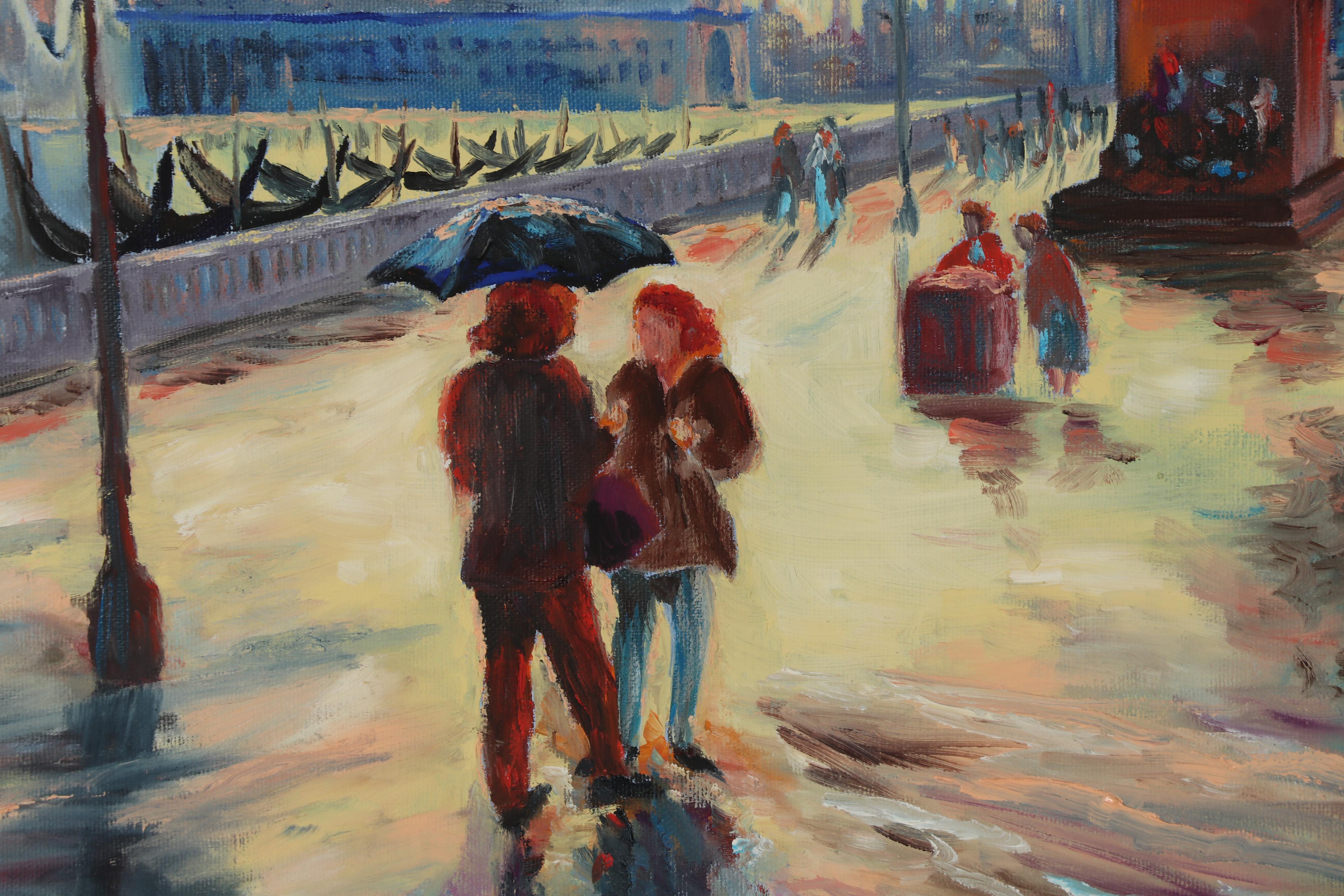 Charles Zoltan Cityscape Oil Painting