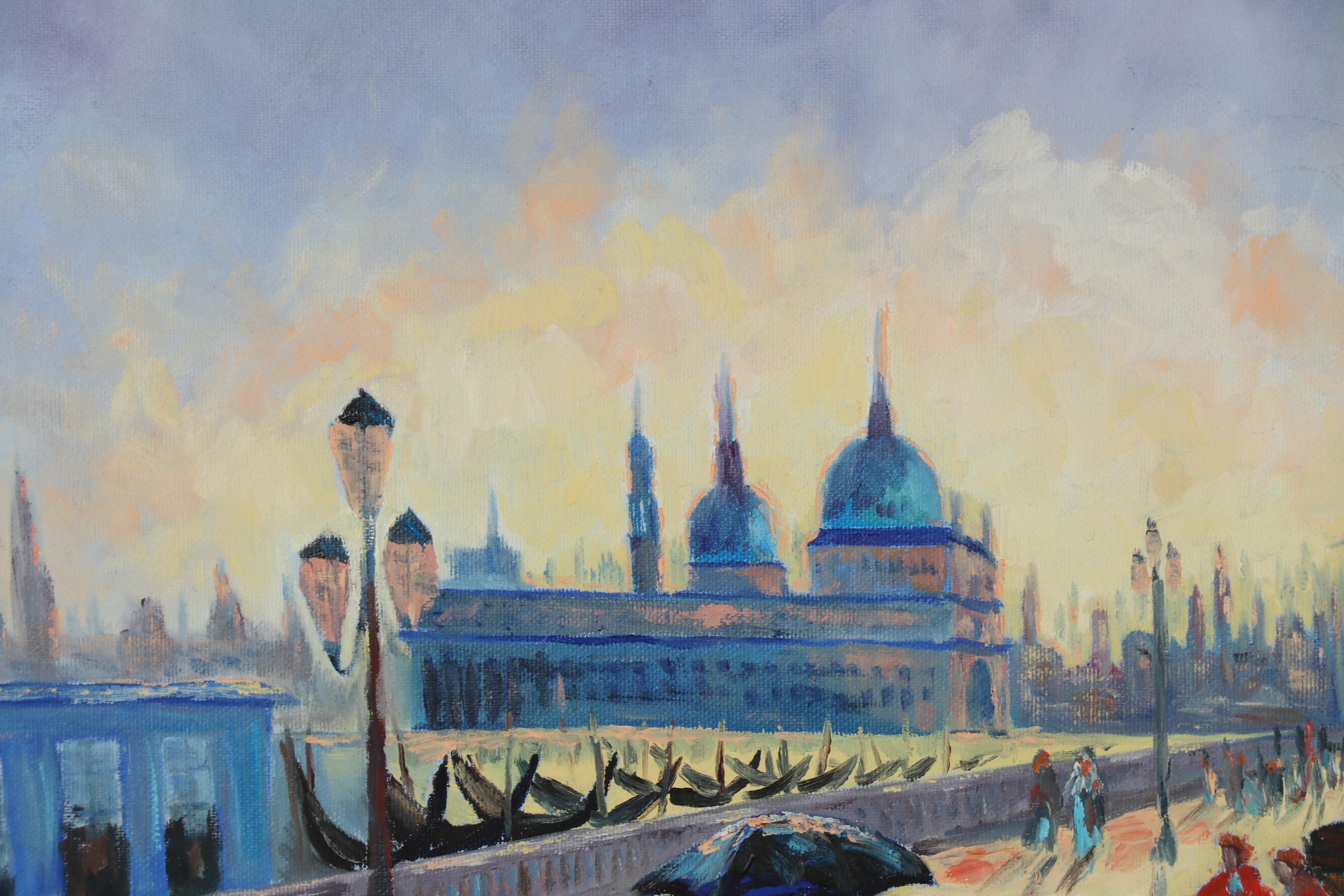 Charles Zoltan Cityscape Oil Painting