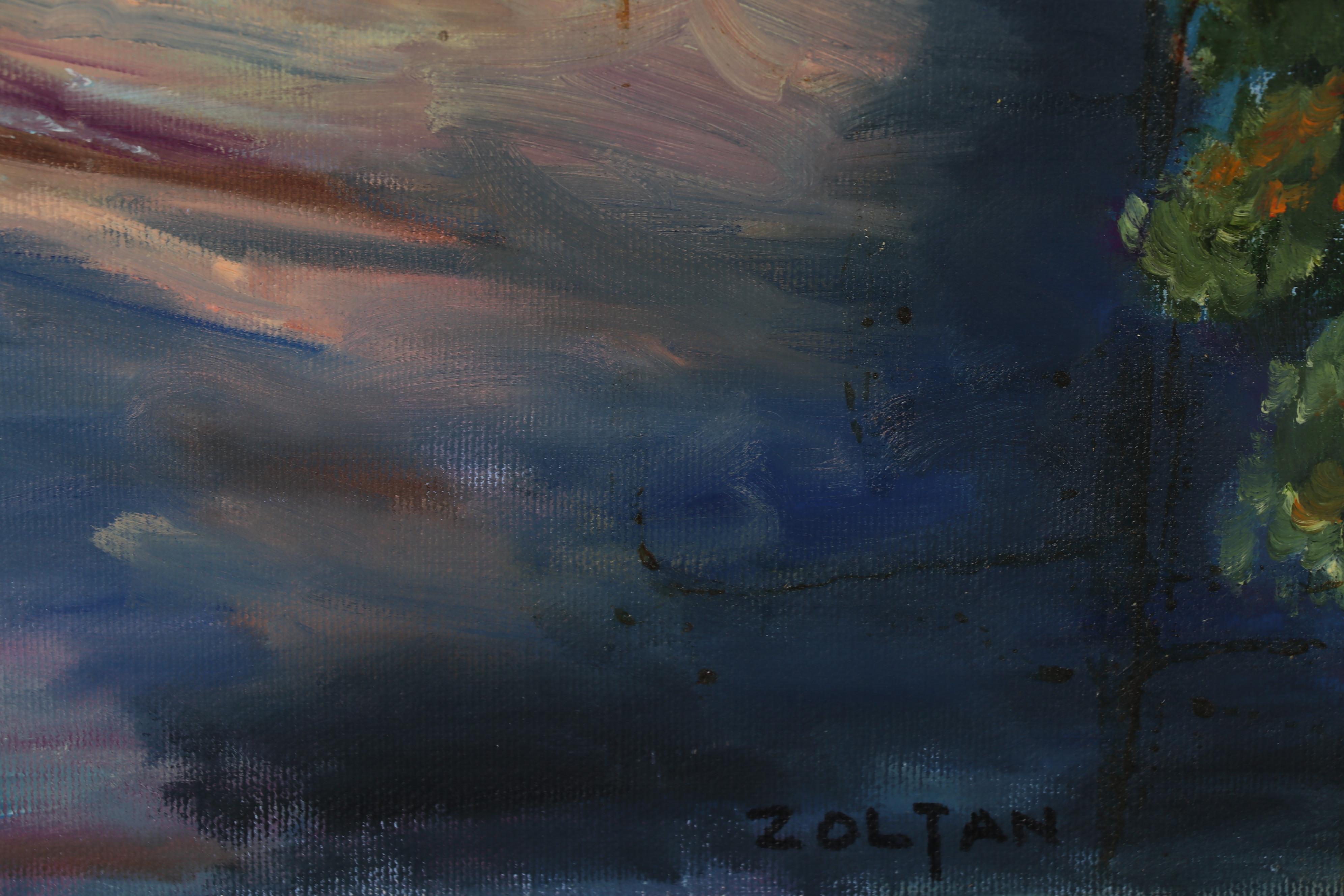 Charles Zoltan Cityscape Oil Painting