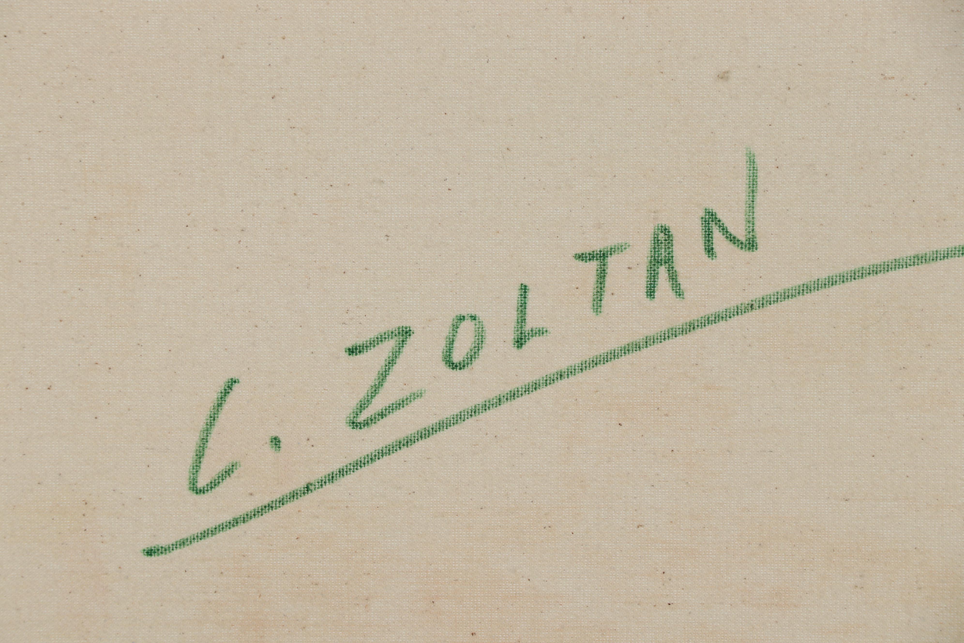 Charles Zoltan Cityscape Oil Painting