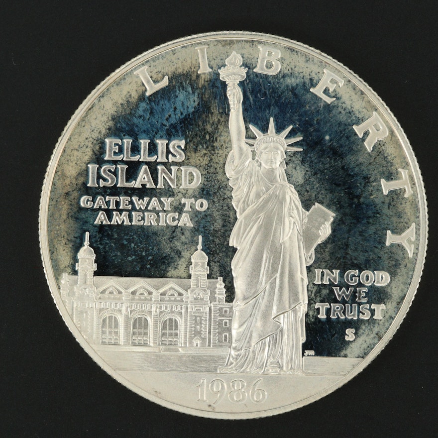 1986-S Statue of Liberty Commemorative Silver Dollar Proof Coin